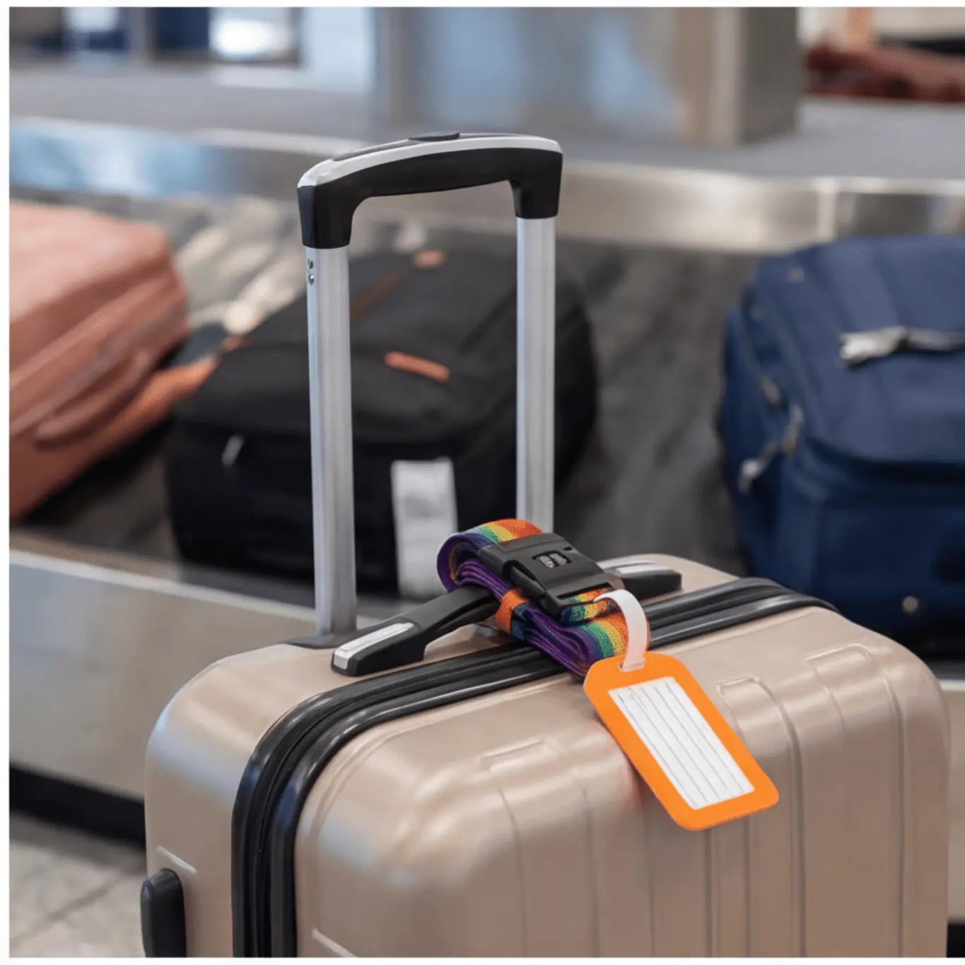 Set Of 2 Colored Luggage Straps