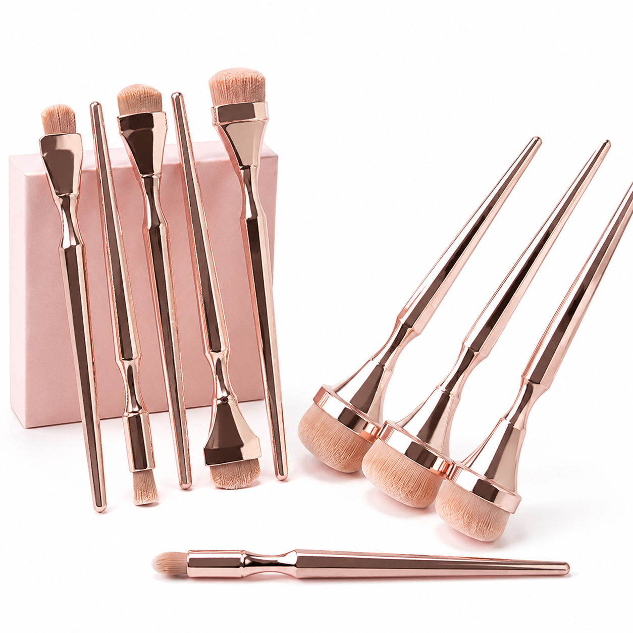 Multifunctional Makeup Brush Set - Foundation, Eyeshadow, Blush - Home Beauty Tool Kit