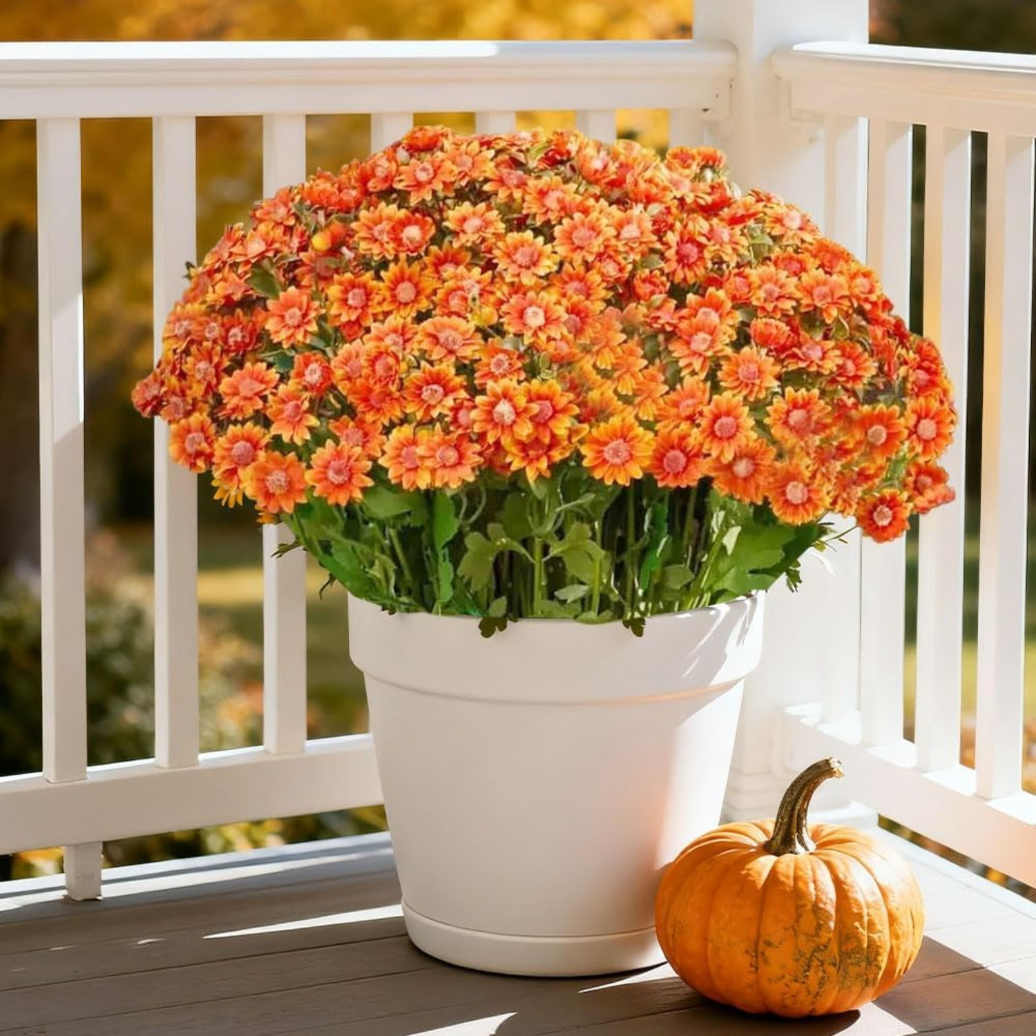 Artificial Chrysanthemum Bouquets, Set of 10