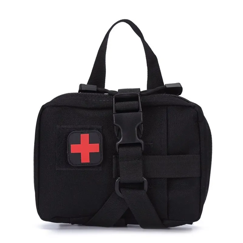 First Aid Kit - Black Portable Medical