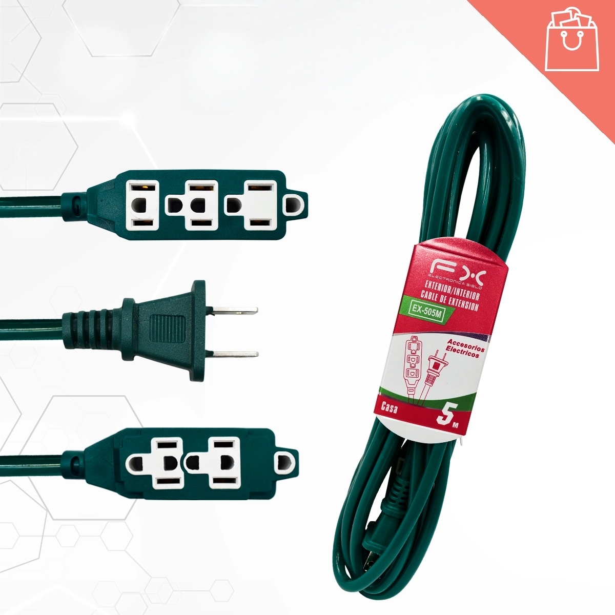5m Extension Cord Socket Five-hole For Home Power Strip