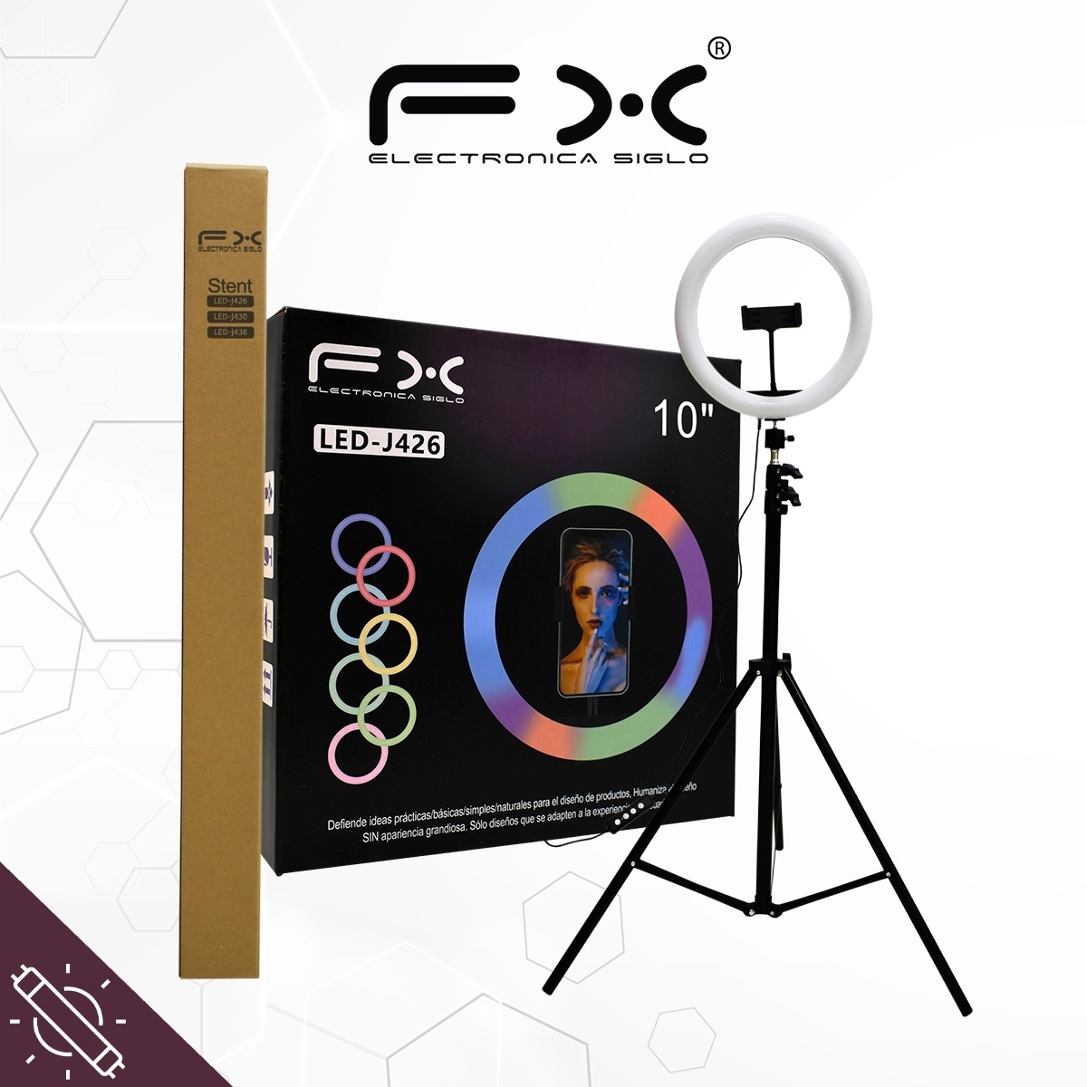 Led Ring Light Tripod Stand With Phone Clip For Live Streaming And Photography