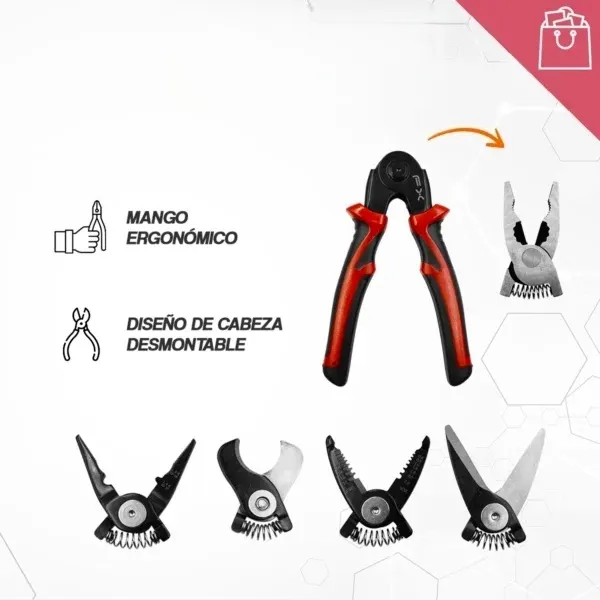 Multifunctional Pliers Set - 5-in-1 Detachable Head