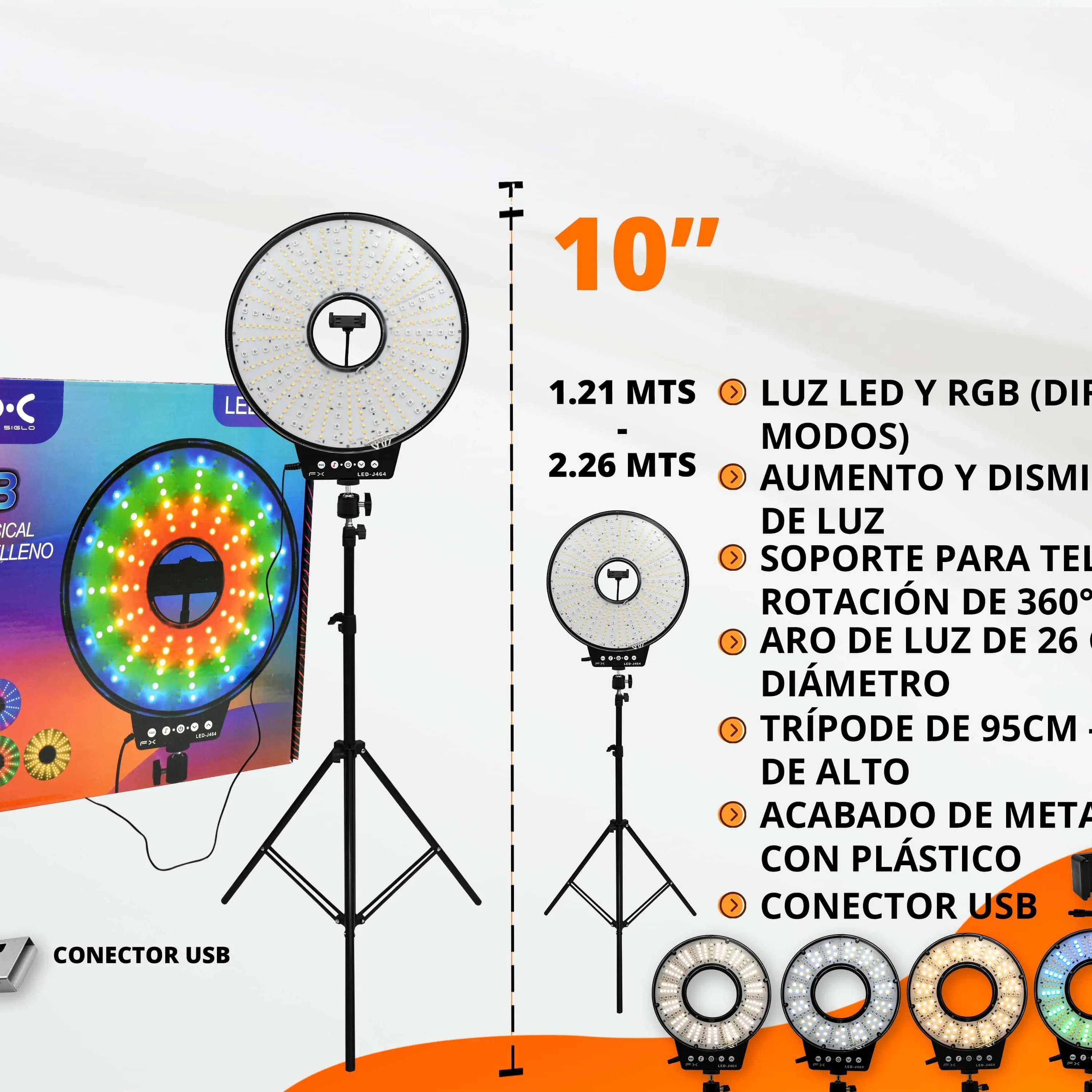 Ring Live Streaming Light Led Rgb Dimmable