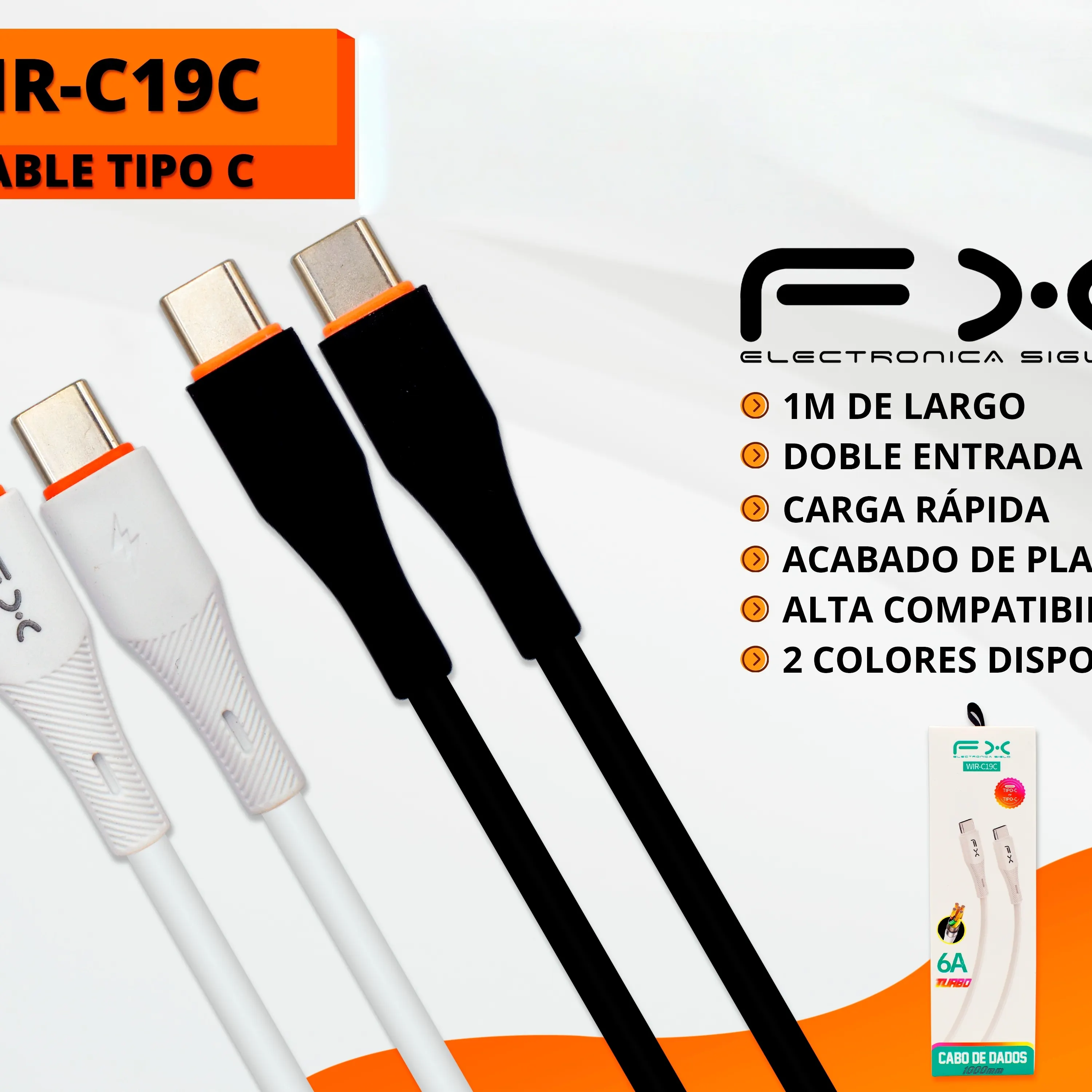 Type-c Double-ended 6a Fast Charging Data Cable