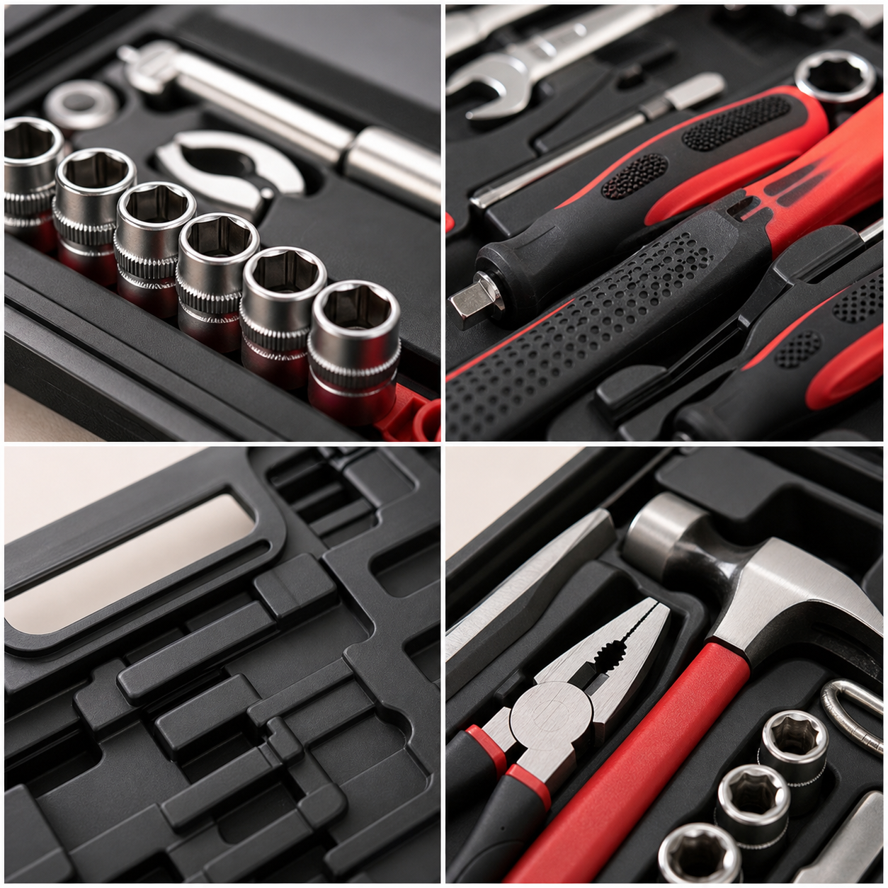Comprehensive Repair Toolbox Hardware Tool Set - 146 Piece Home Kit