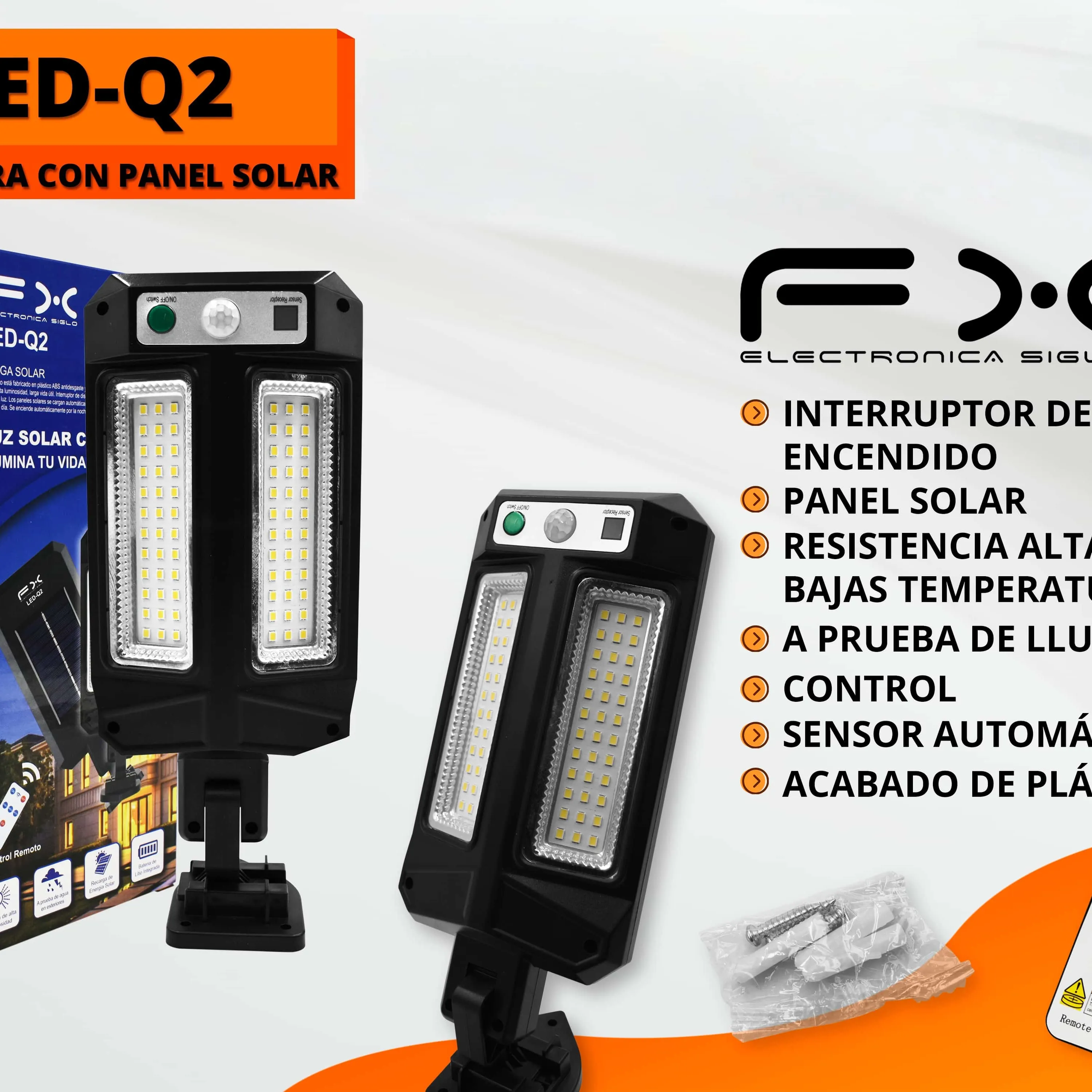 Solar Powered Outdoor Garden Lights - Rainproof