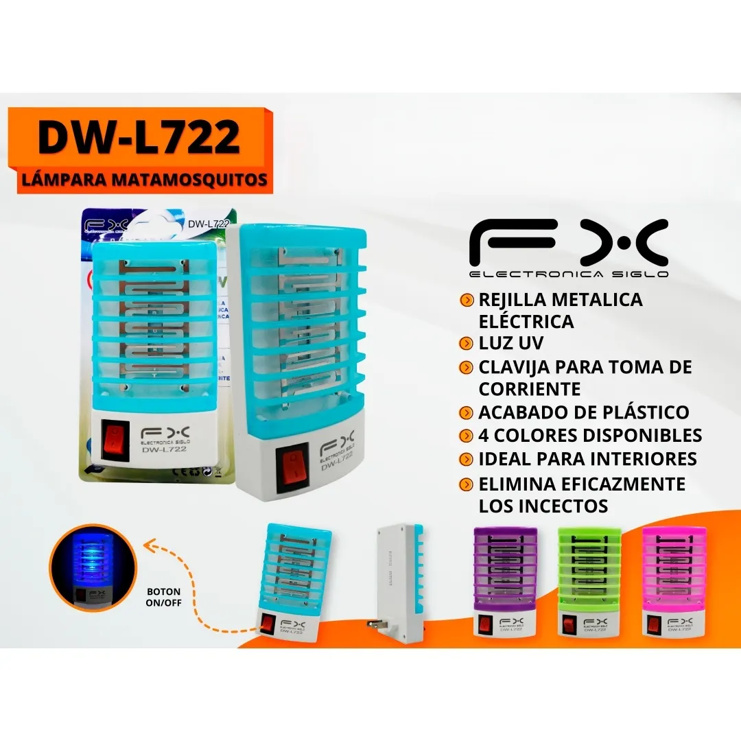 Blue Plug-in Uv Mosquito Killer Lamp