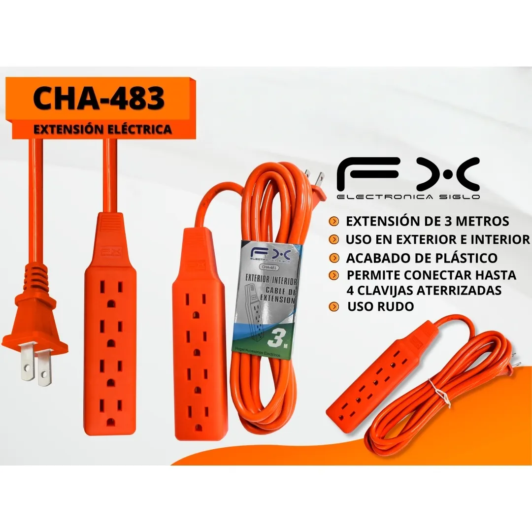 Power Extension Cord Strip 3.4m