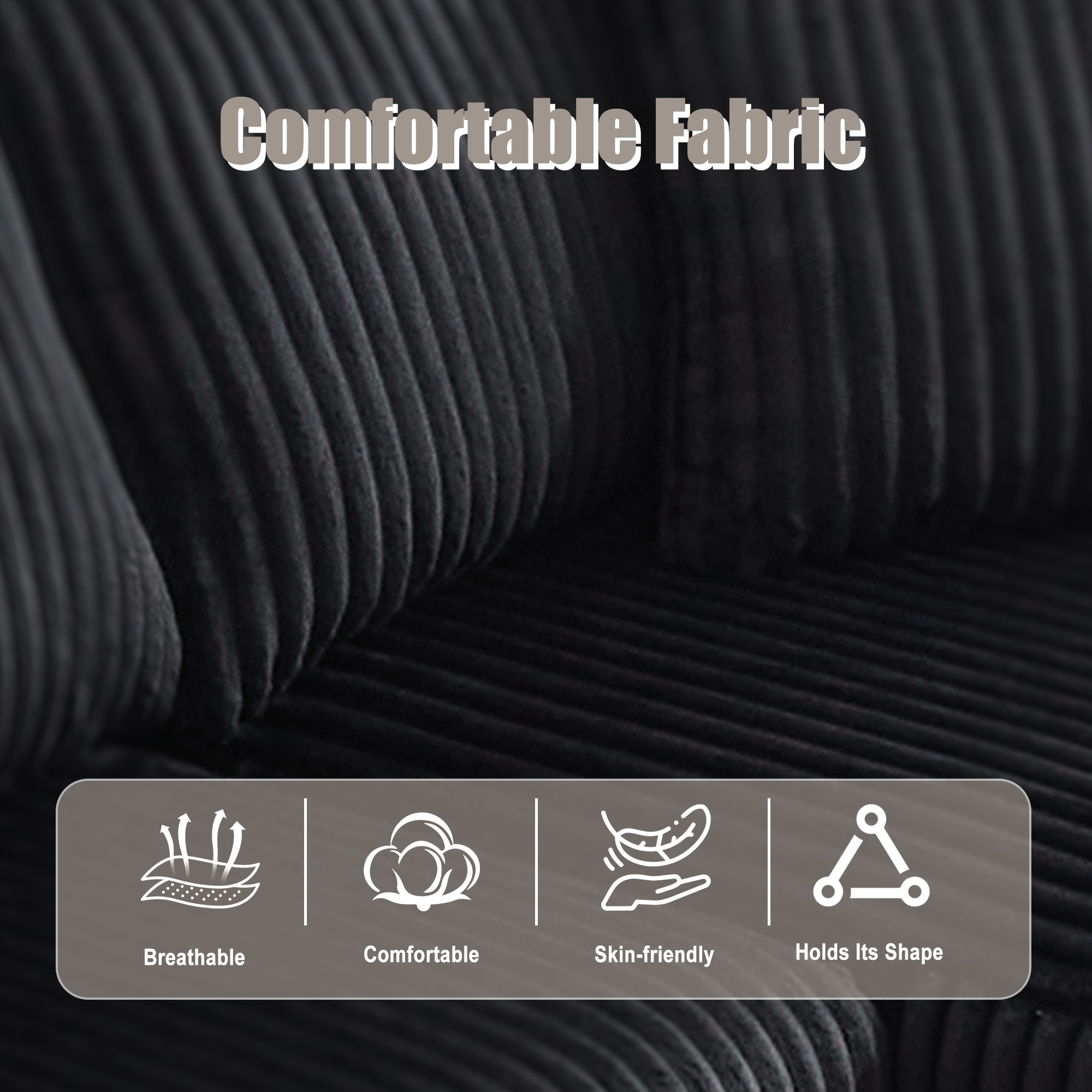 GOMYWAY Modular Sectional Sofa, L Shaped Comfy Cloud Couch With Deep Seat — image 2