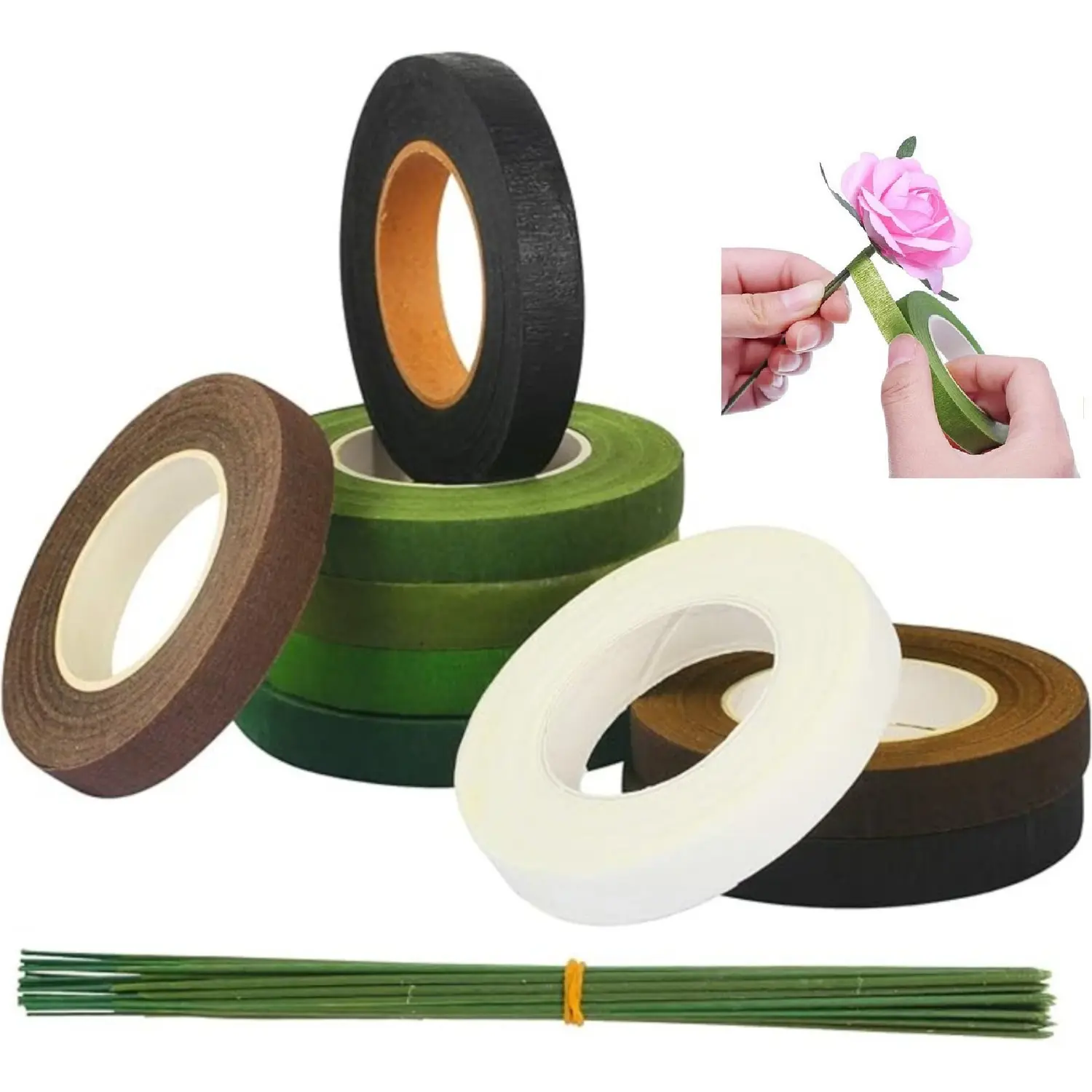 Flower Glue & Floral Wire Set