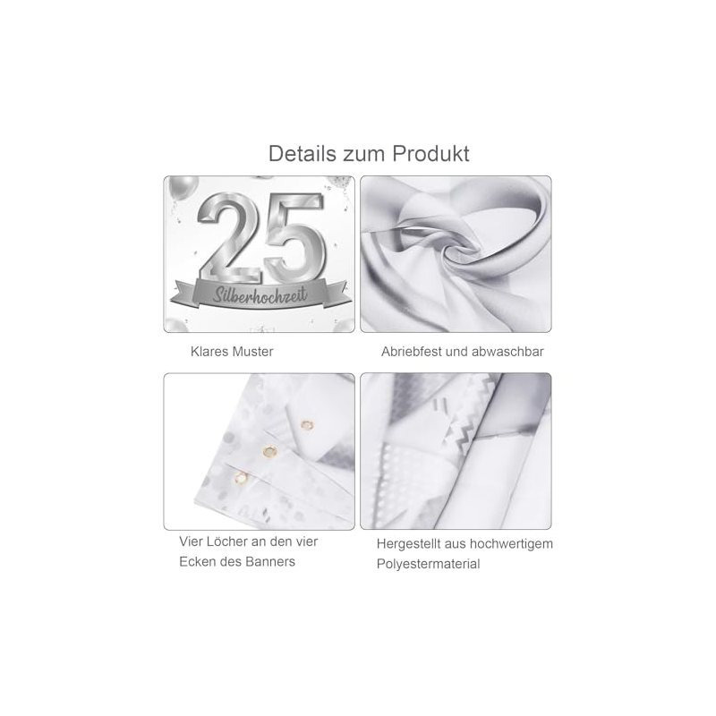 Silver Door Curtain For Special Anniversary Celebrations - Elegant Decorative Element For Festive Occasions - 