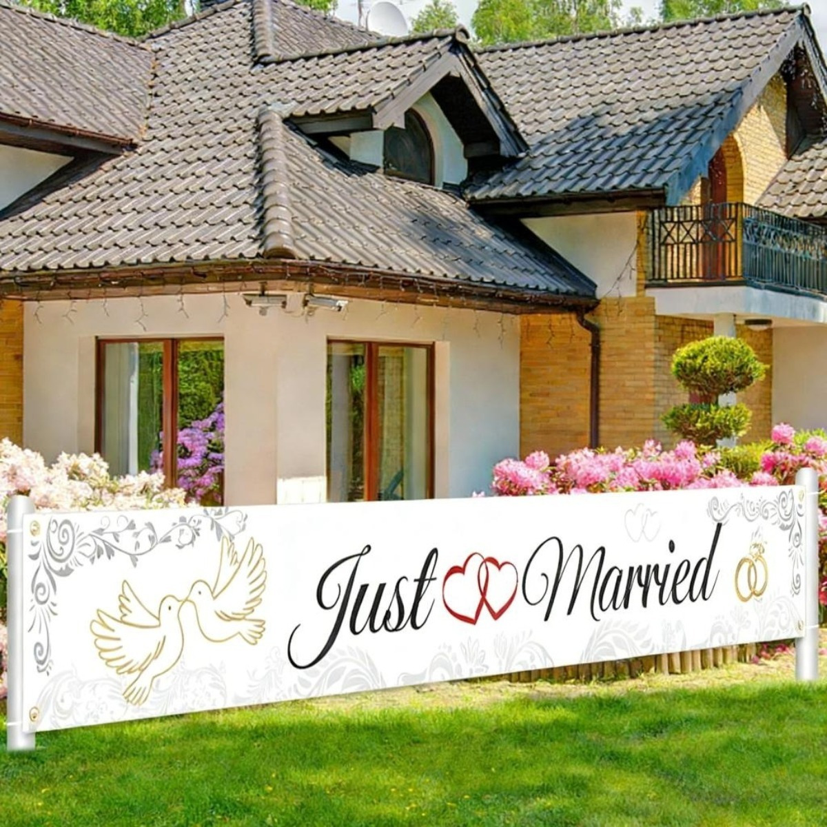 Wedding Banners - Large Festive Banners For Celebrations - Elegant Decorations, Gifts, Event Supplies, And Par