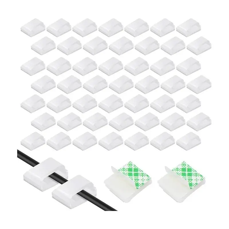 Self-Adhesive Cable Clips, 250-Pack - Handy Clips