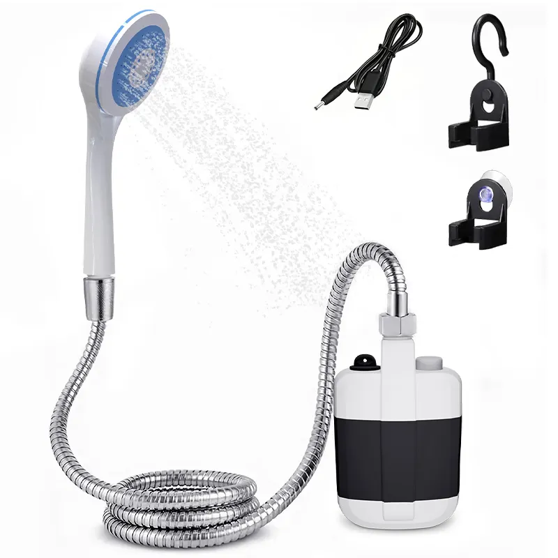 USB Rechargeable Portable Shower Kit, Submersible Pump