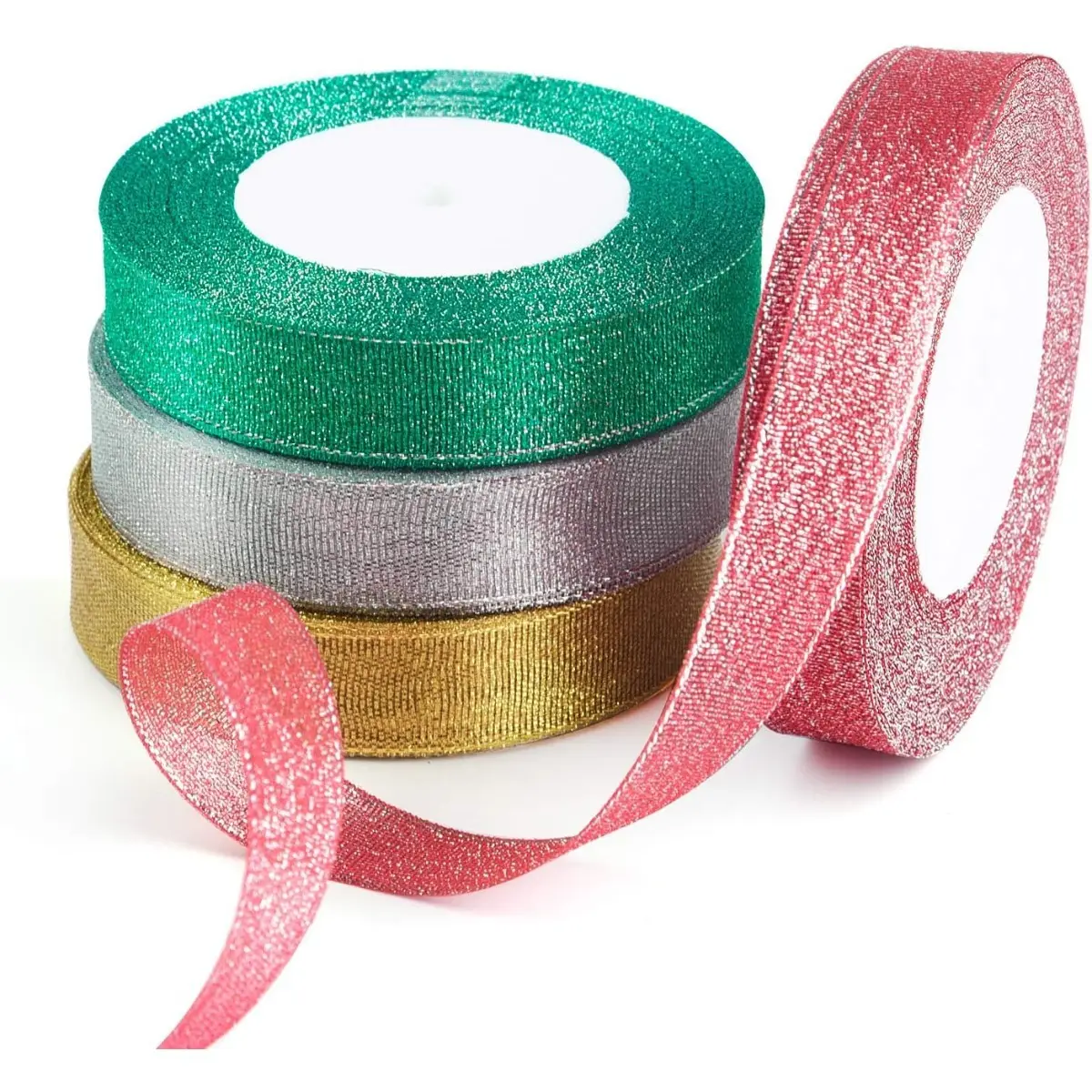 Christmas Gift Ribbon Set, 4 Festive Ribbons