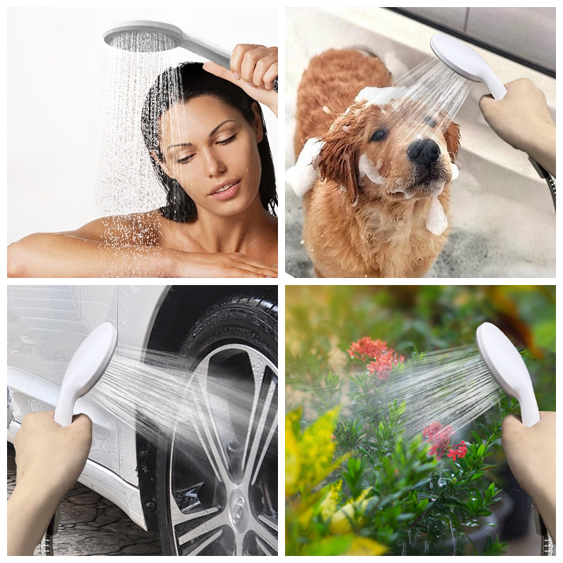 Ducha Eléctrica Portátil Recargable, Bomba Sumergible Con Manguera Metálica, Para Camping, Dormitorio Y Baño De Mascotas  >