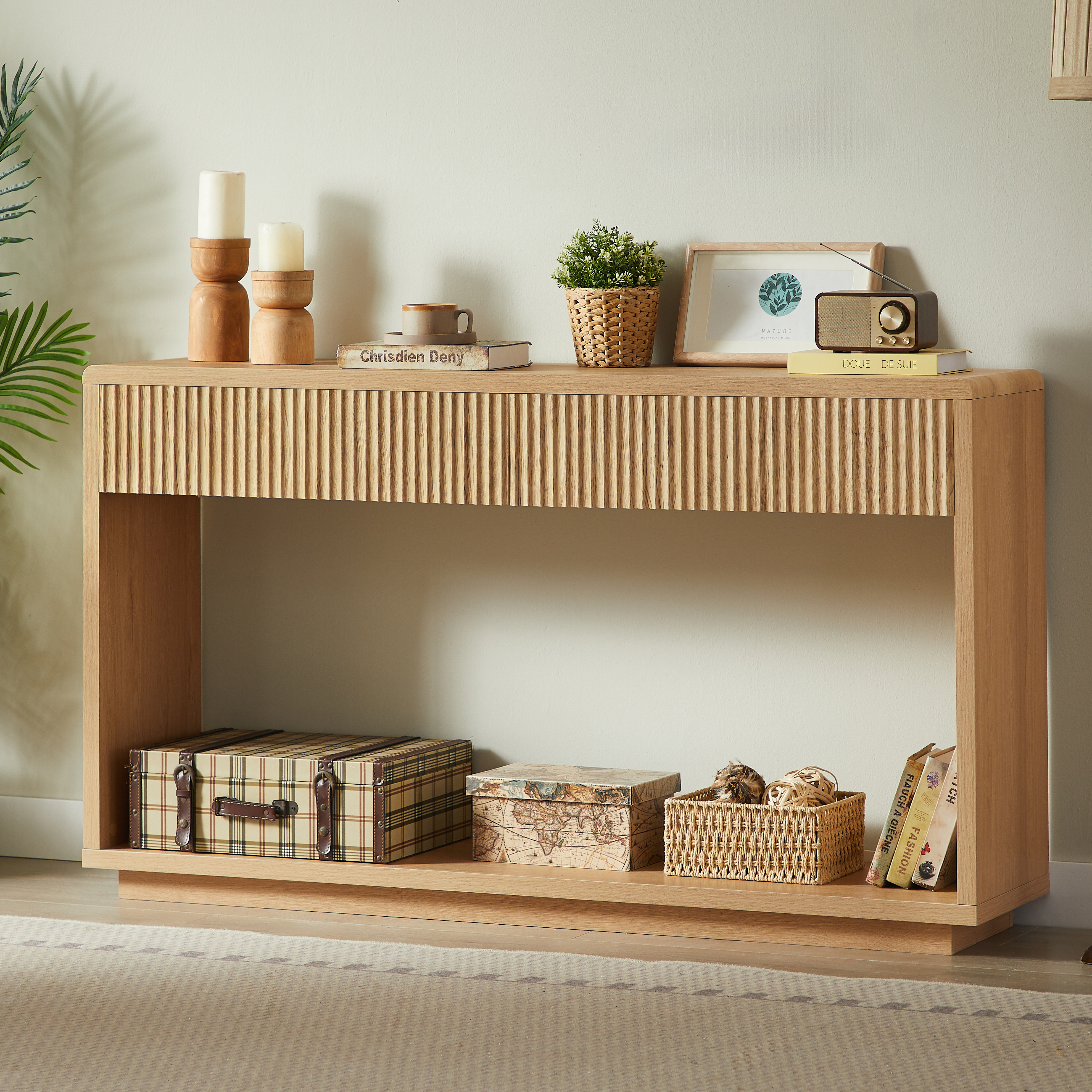 Modern Hall Storage Cabinet, 150 Centimetres Wide, Fitted With Two Spacious — image 4