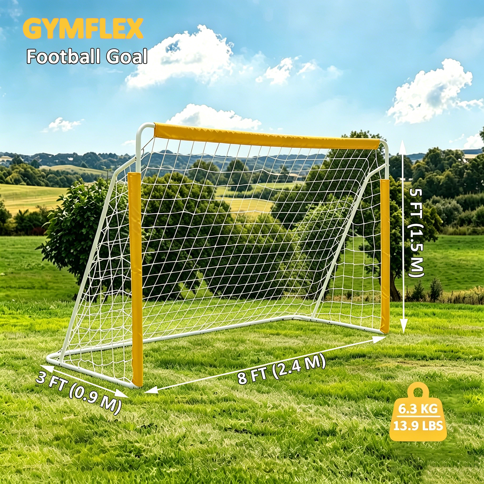 Portable Football Goal,Foldable Soccer Goal Net With Quick Set-Up