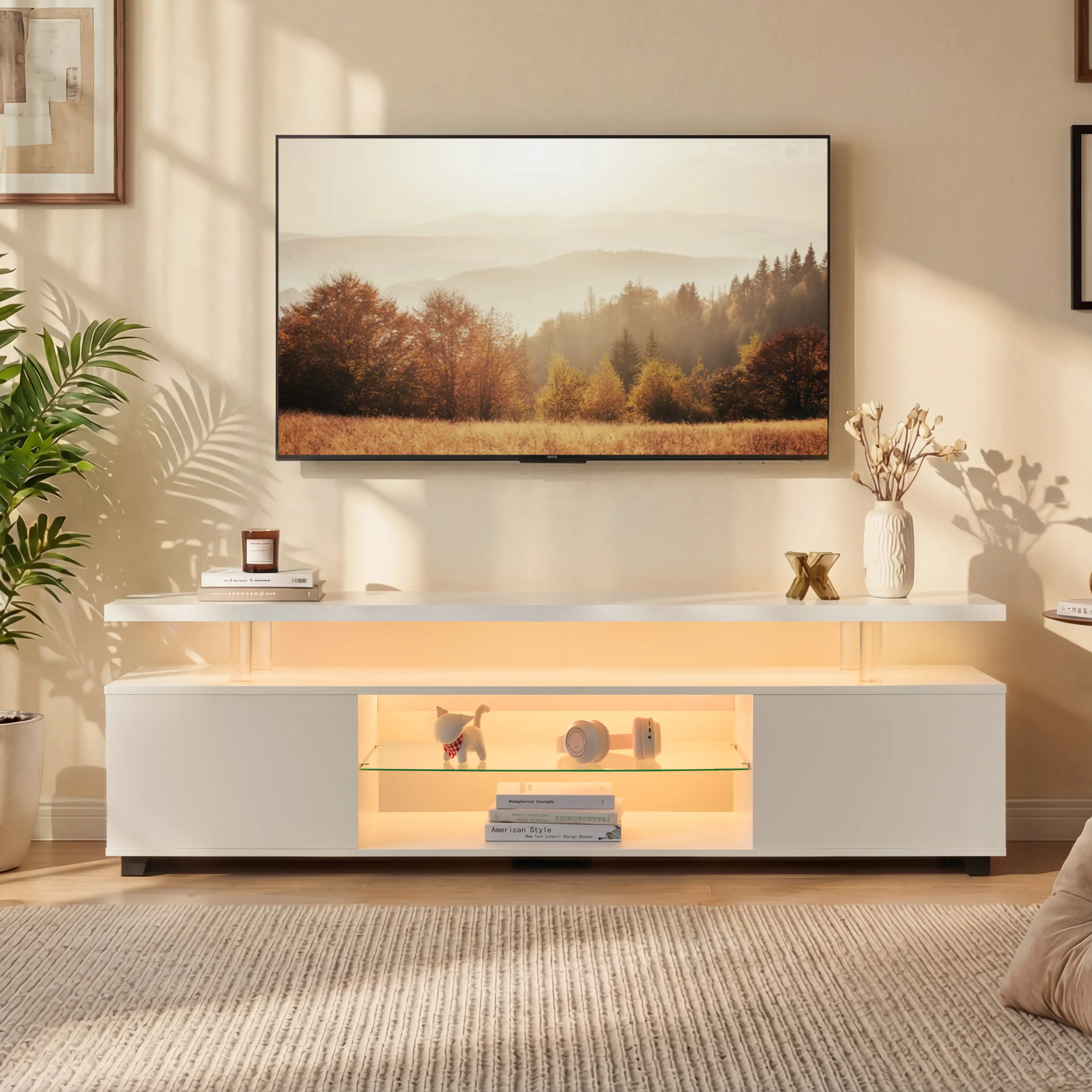 TV Stand For 60 Inch LED Gaming