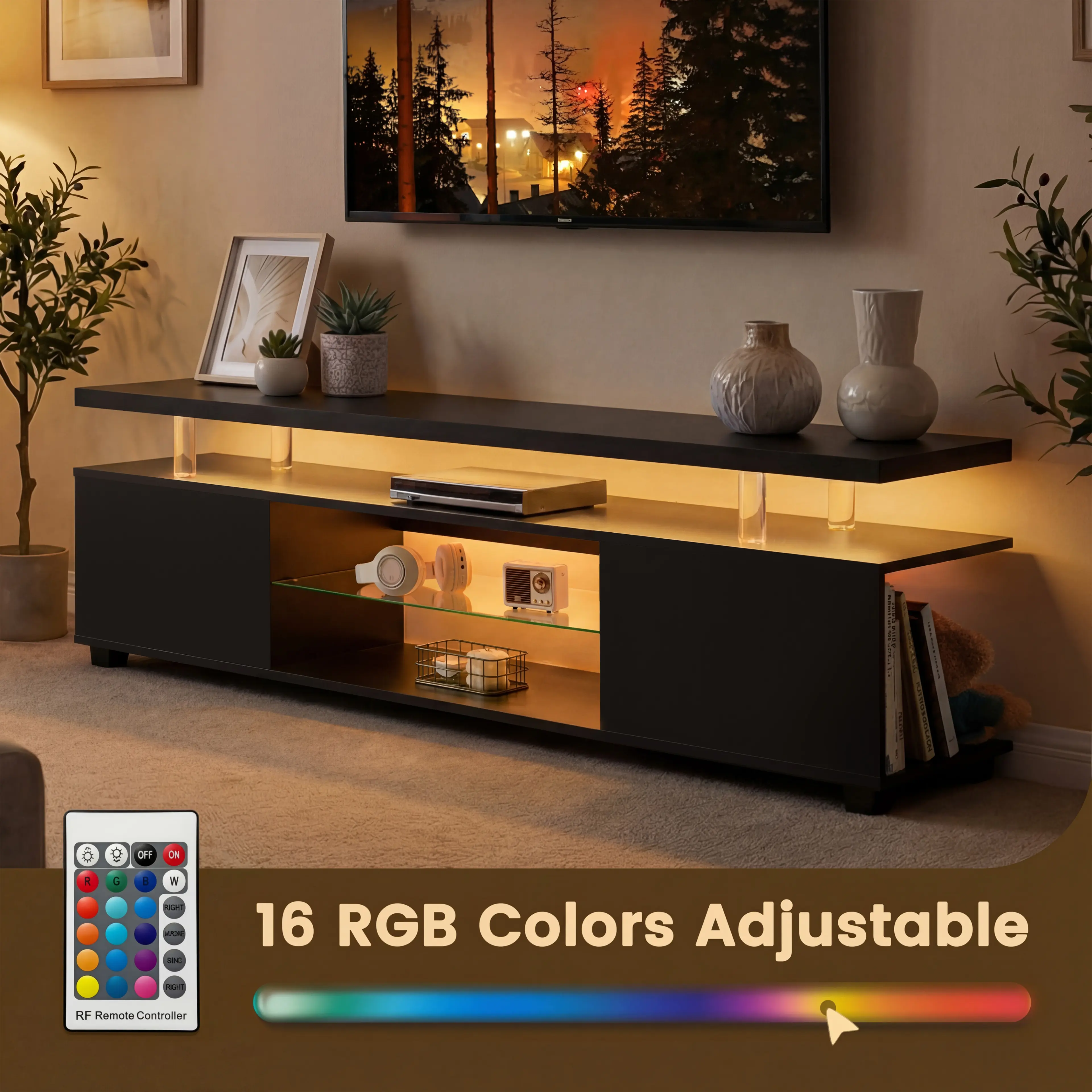 TV Stand For 60 Inch LED Gaming