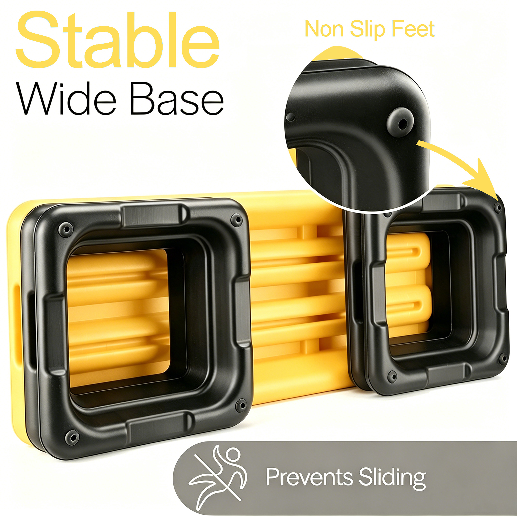 Adjustable Aerobic Step Platform, 3-Level Height 10 15 20cm , Non-Slip Exercise — image 3