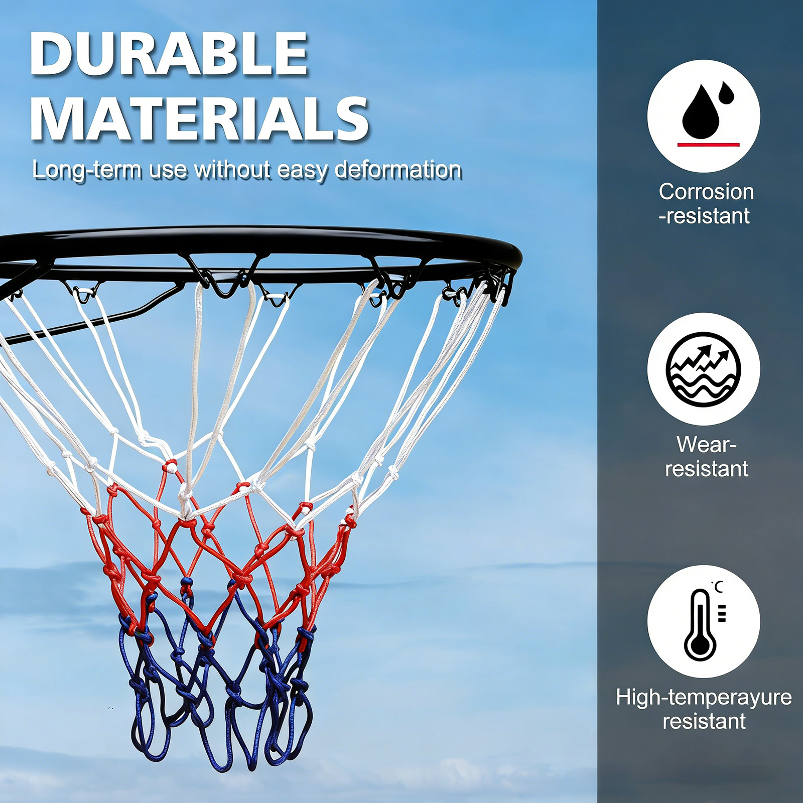Basketball Hoop Wall Mounted, Heavy-Duty Reinforced Rim For Outdoor Indoor — image 4