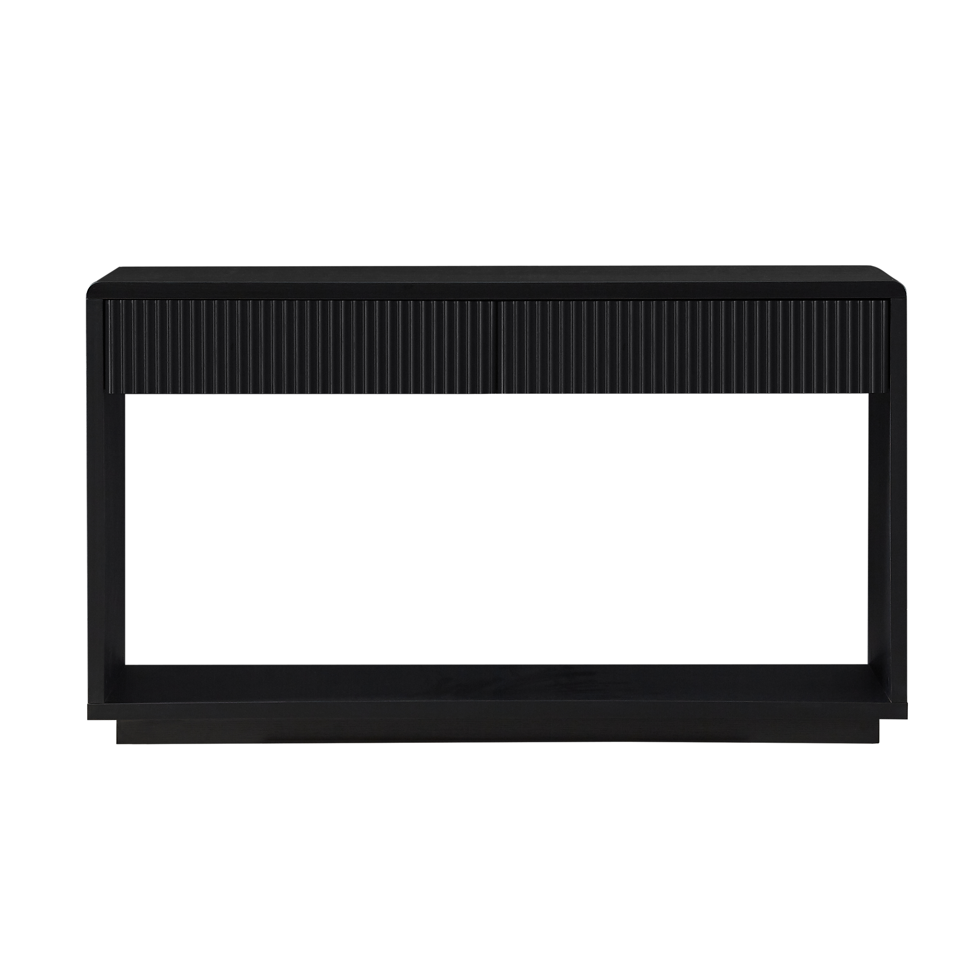 Modern Hallway Storage Cabinet, 150cm Wide, Large Double Drawers And Open — image 2