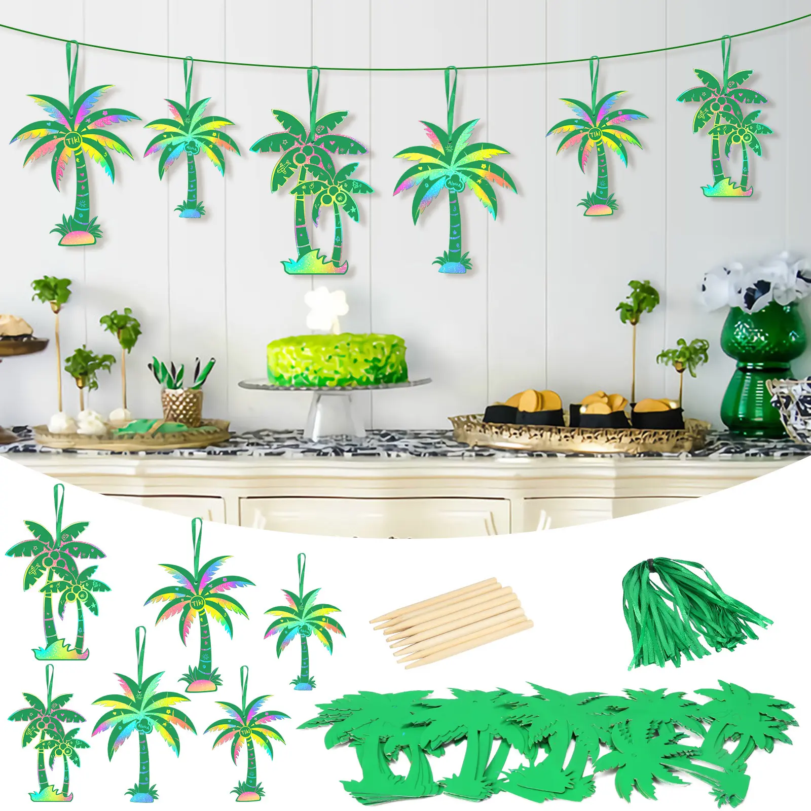 Scratch Art Palm Tree Craft Kit