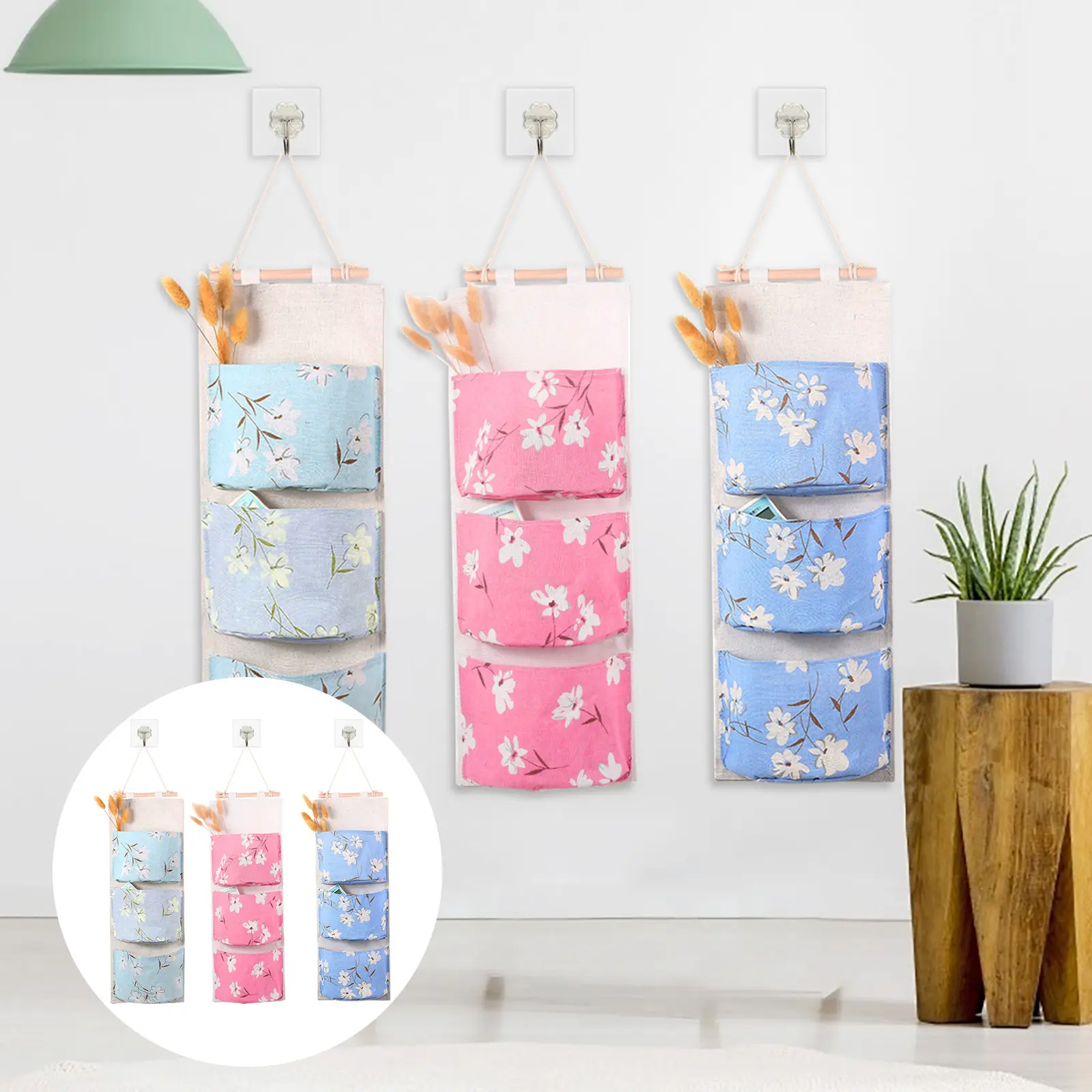 Wall Storage Pouch Set - , 1