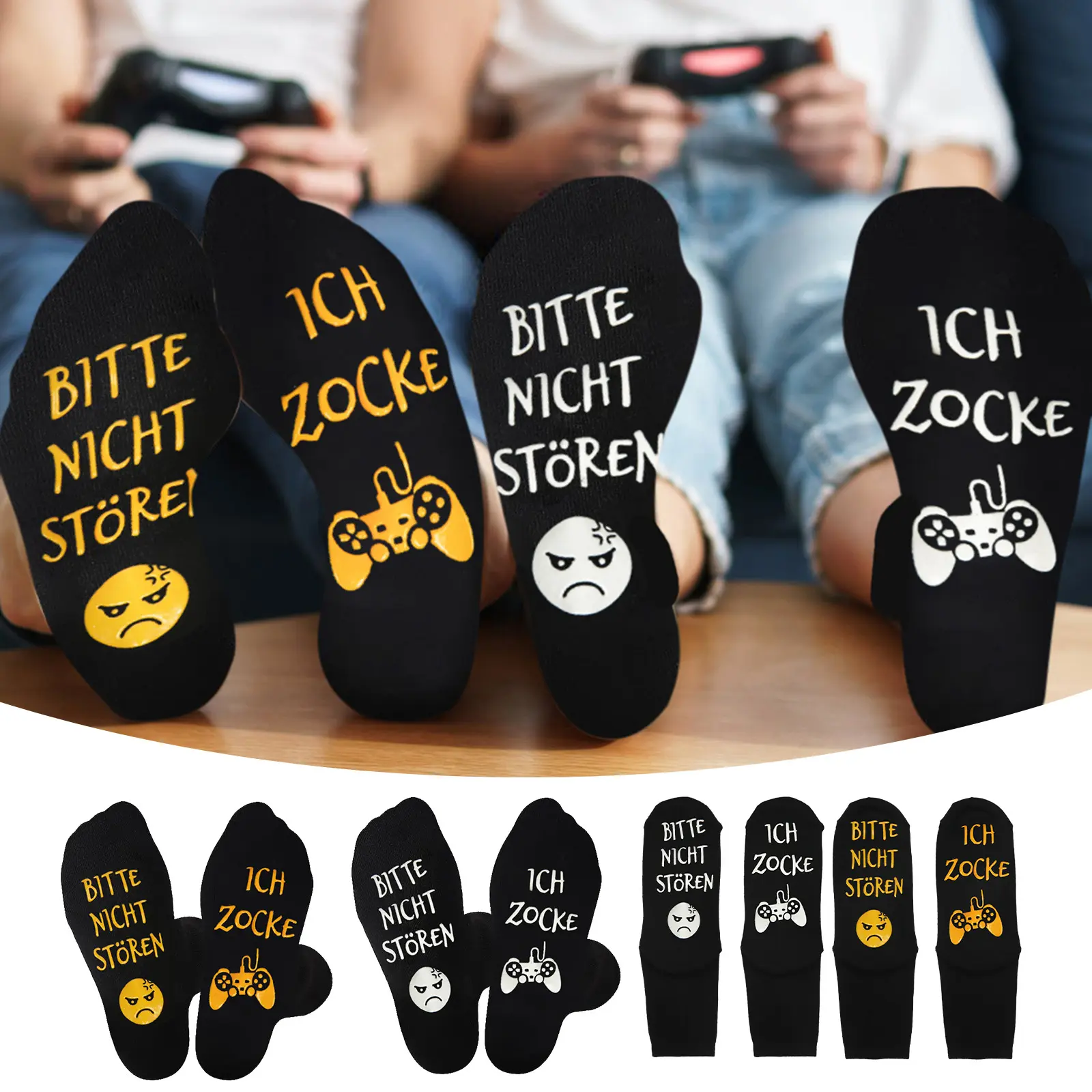 “Do Not Disturb” Socks— In Black-and-white