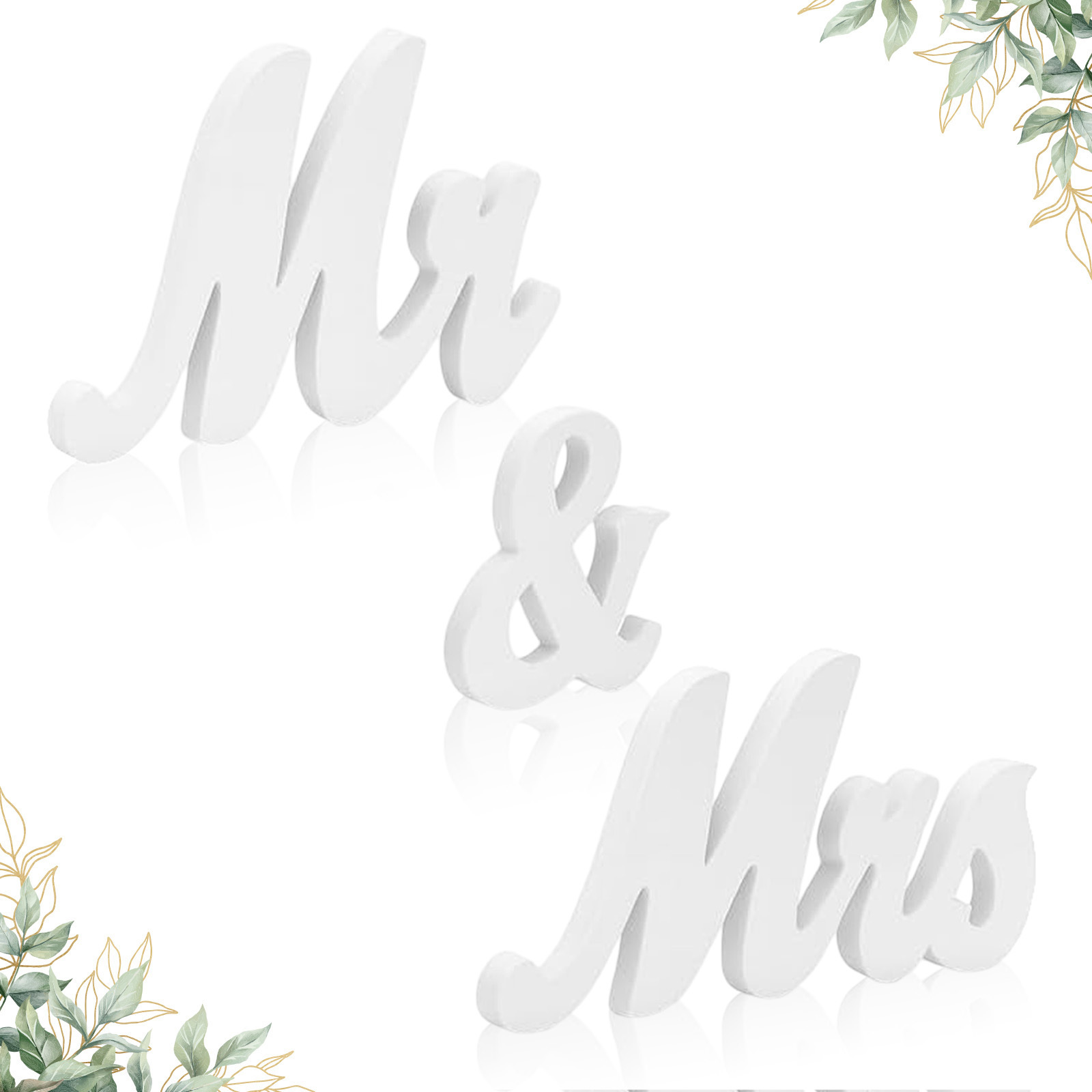 Mr. & Mrs. Table Decorations - Elegant Wedding Decorations For Special Occasions - Event And Party Supplies