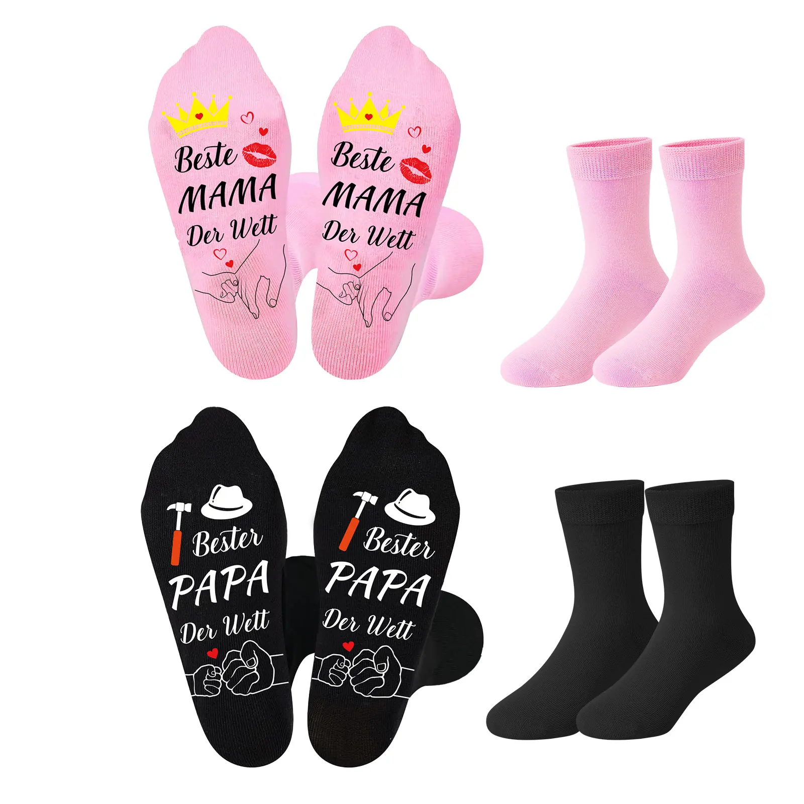 Best Mom And Dad Socks Set