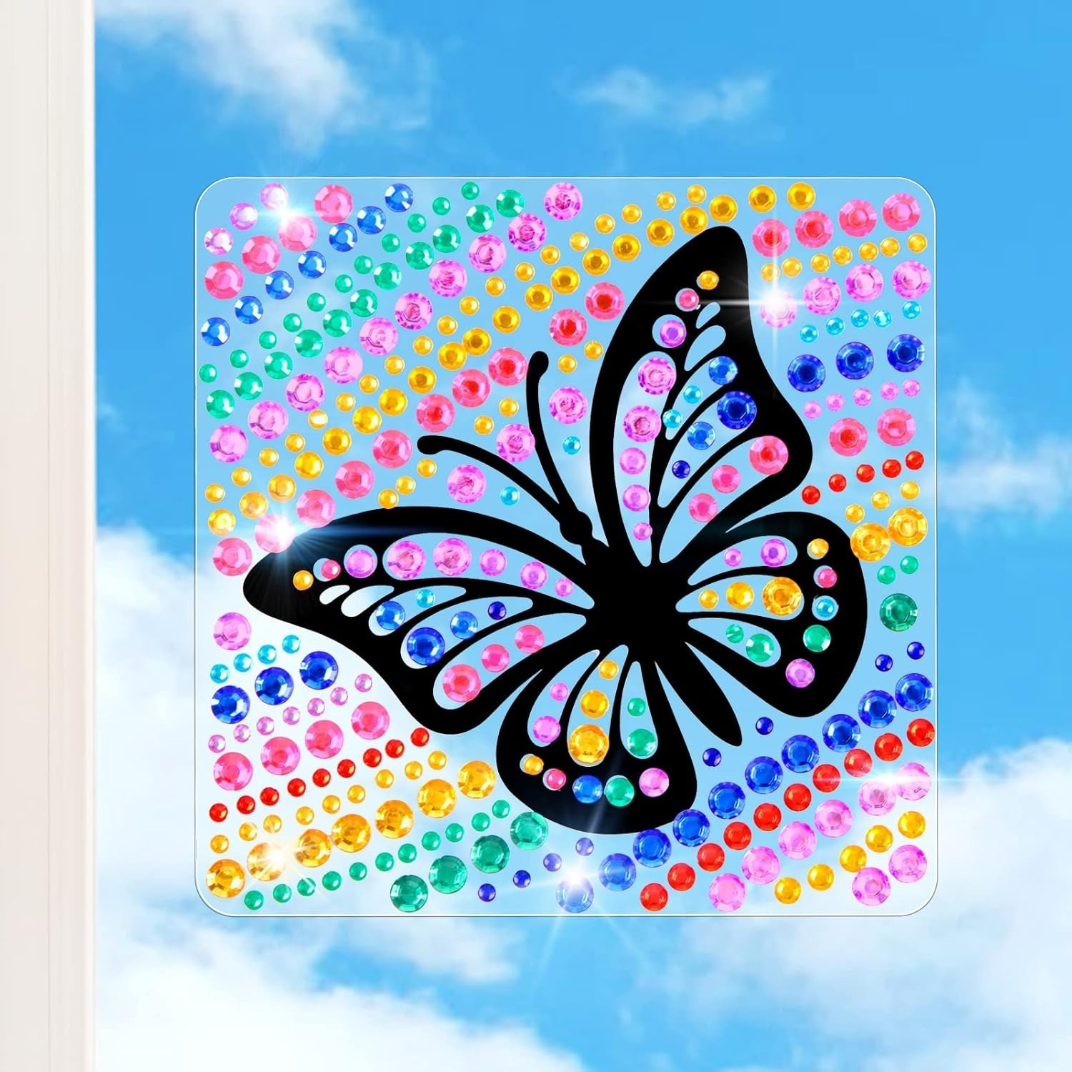 4-Piece Suncatcher Craft Kits: Suncatchers, Window Diamond Painting, SunGemmers Crafts, Unicorn Window Gem Art Crafts For Birthday Gifts—Party Gift Sets With Multiple Items