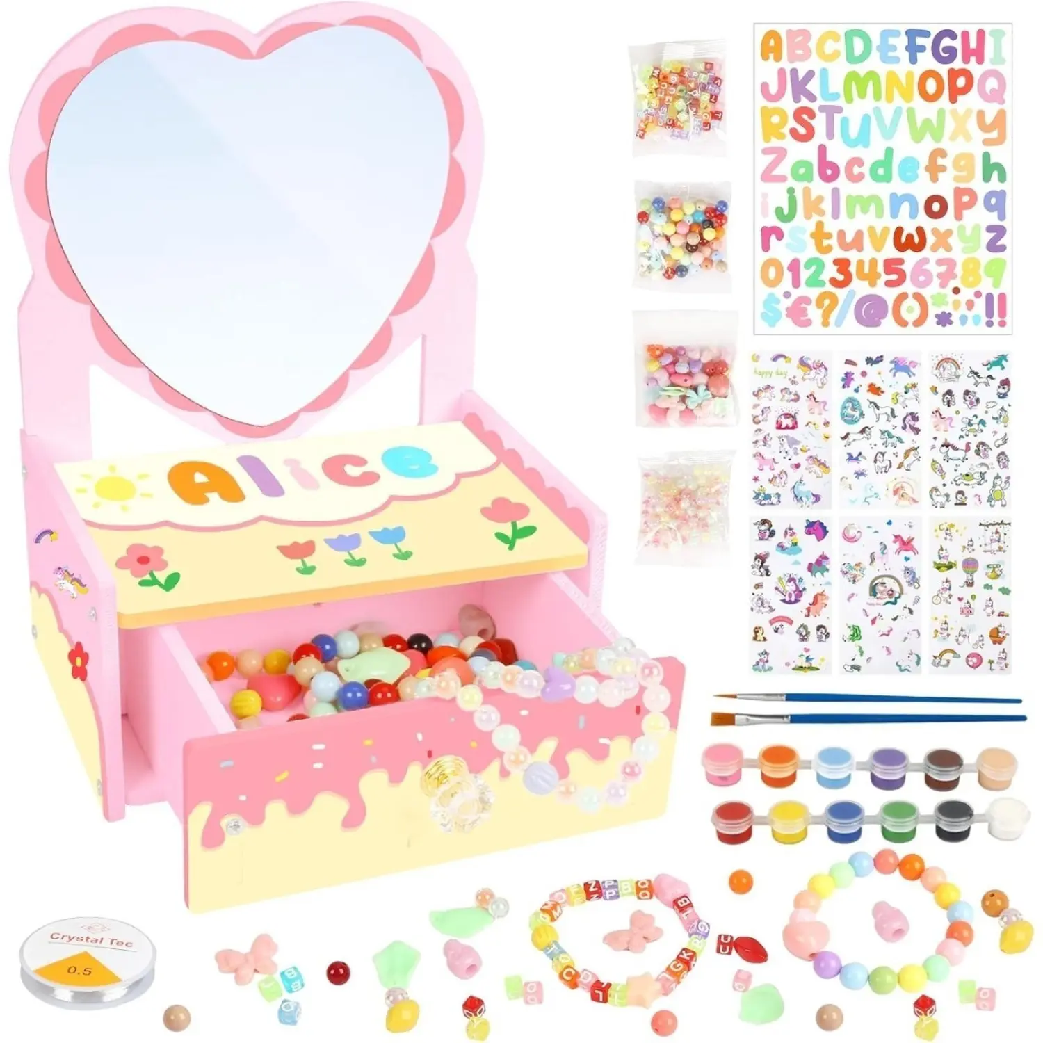 Jewelry Box Craft Kit, Gift Treasure Chest