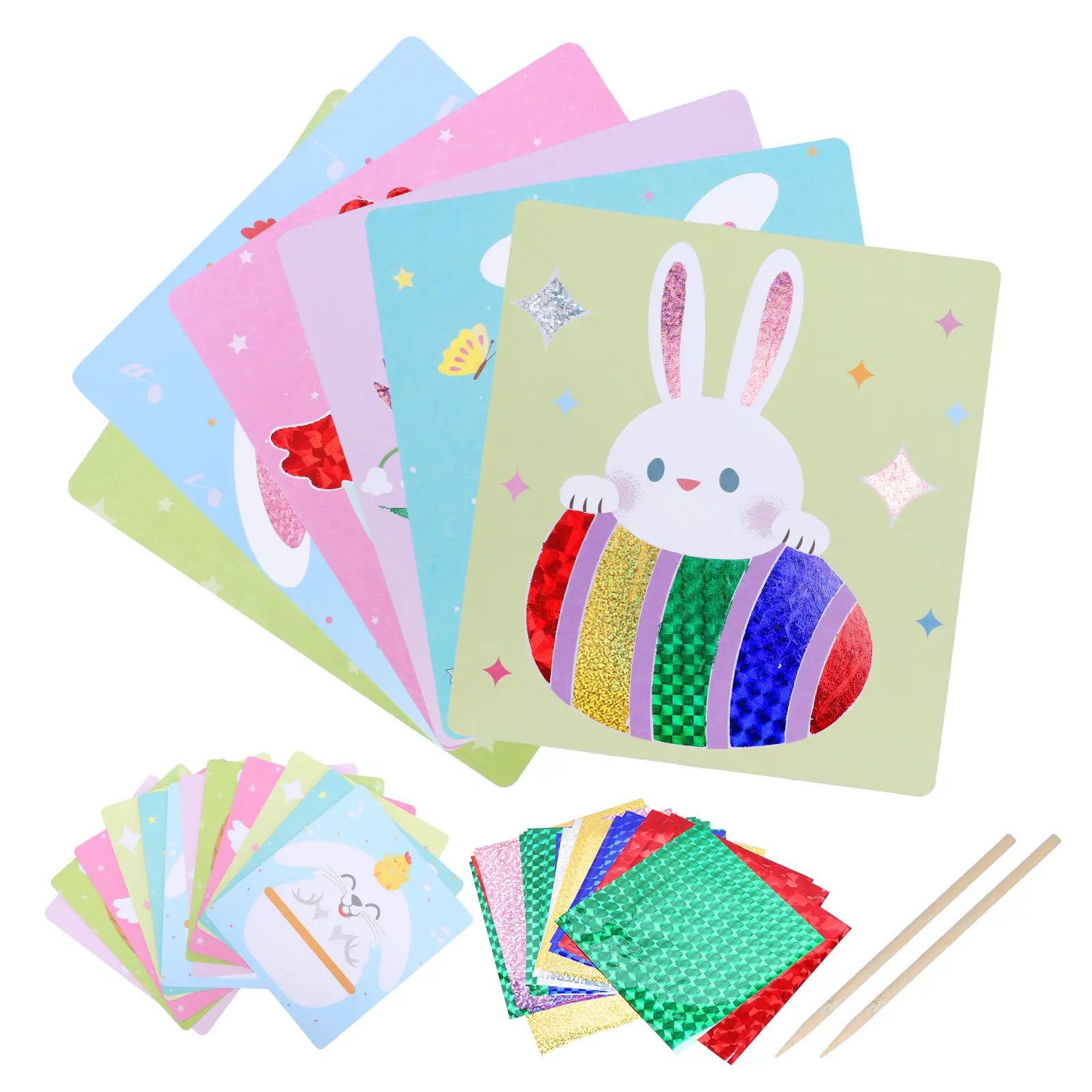 Paper Easter Crafts – 12-piece Set