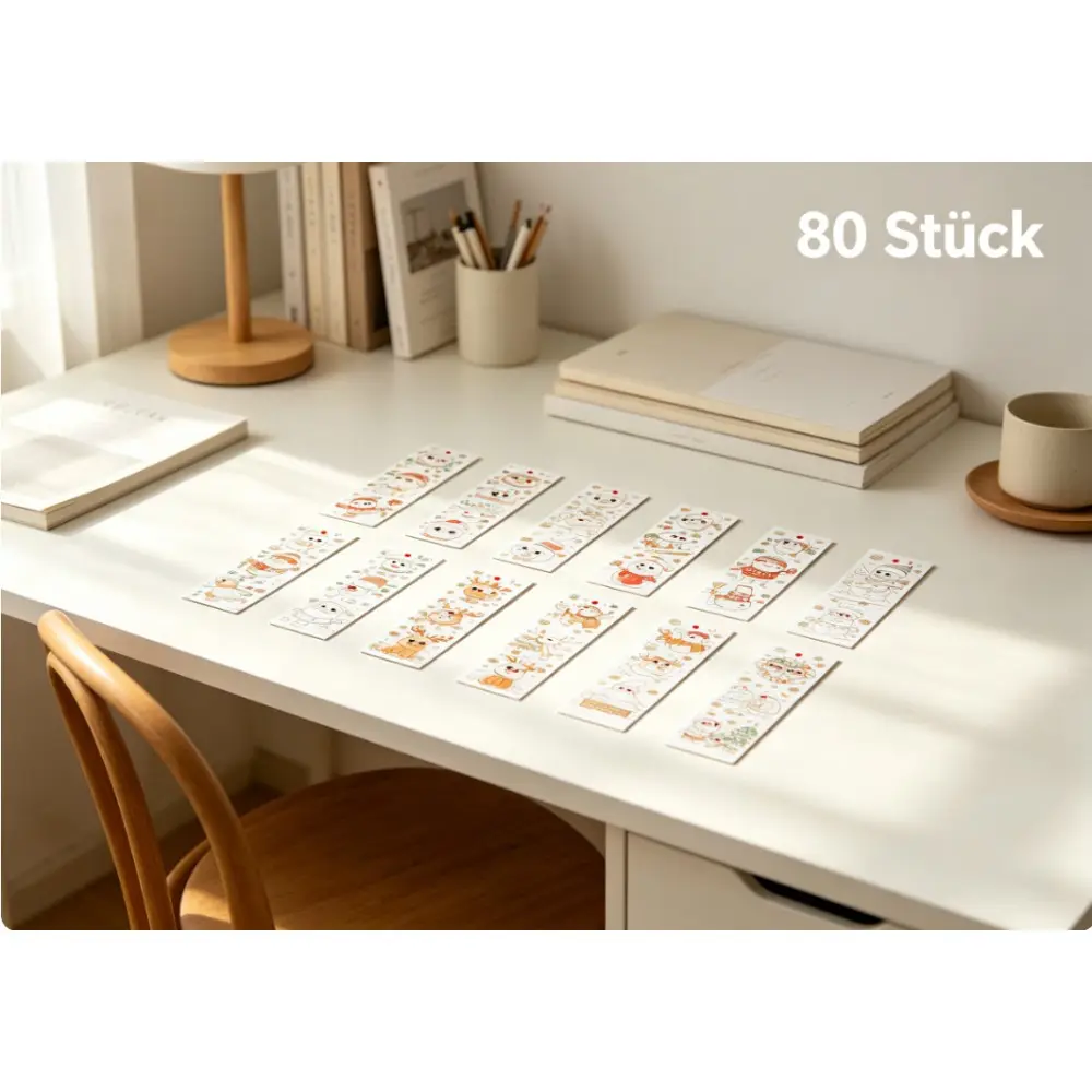 102-Piece Craft Kit For Christmas Bookmarks