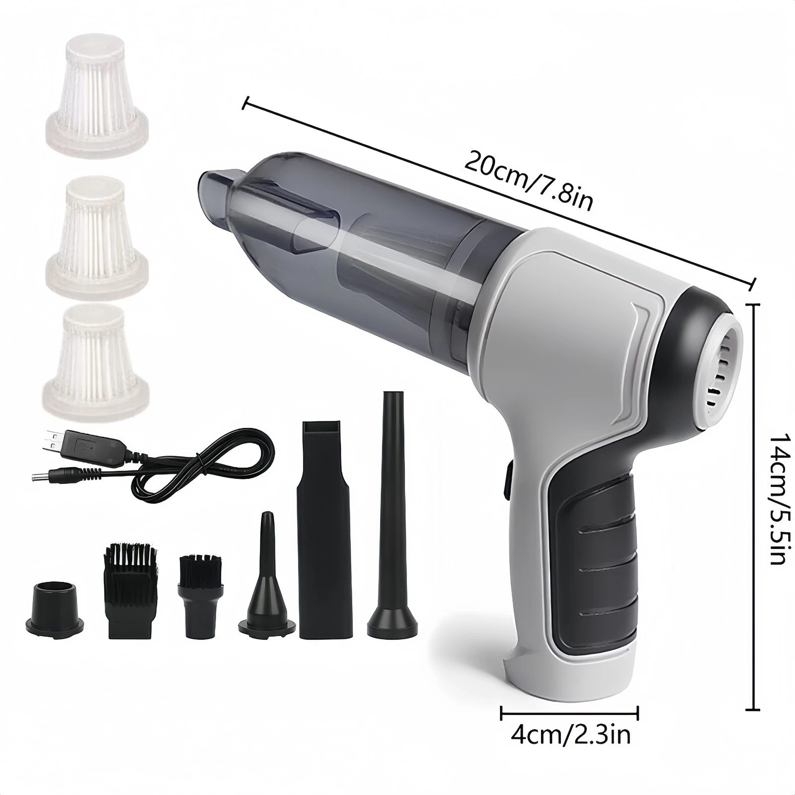 Mini Aspiradora Inalámbrica Portátil 120W