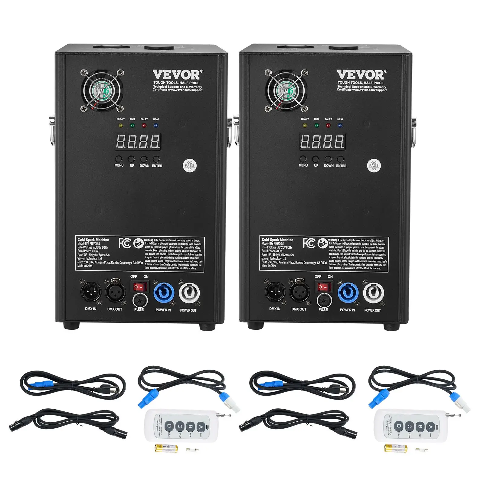 Máquina De Chispas Frías VEVOR, Paquete 2