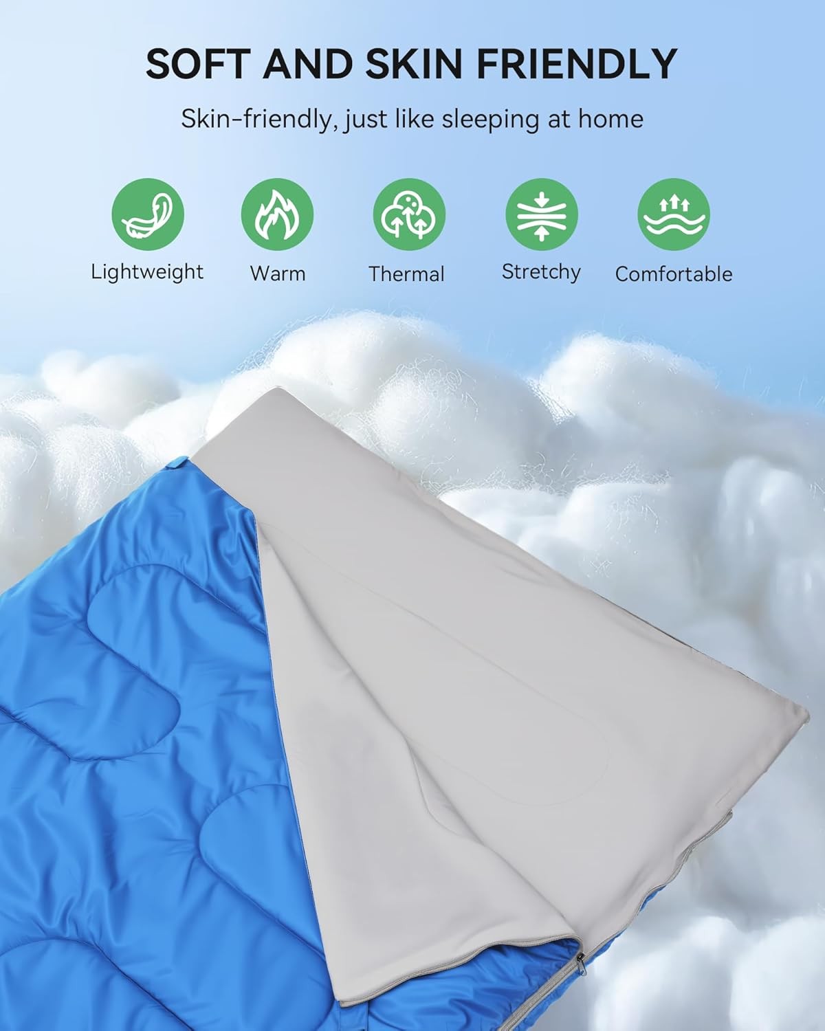4 season single sleeping bag waterproof outdoor camping