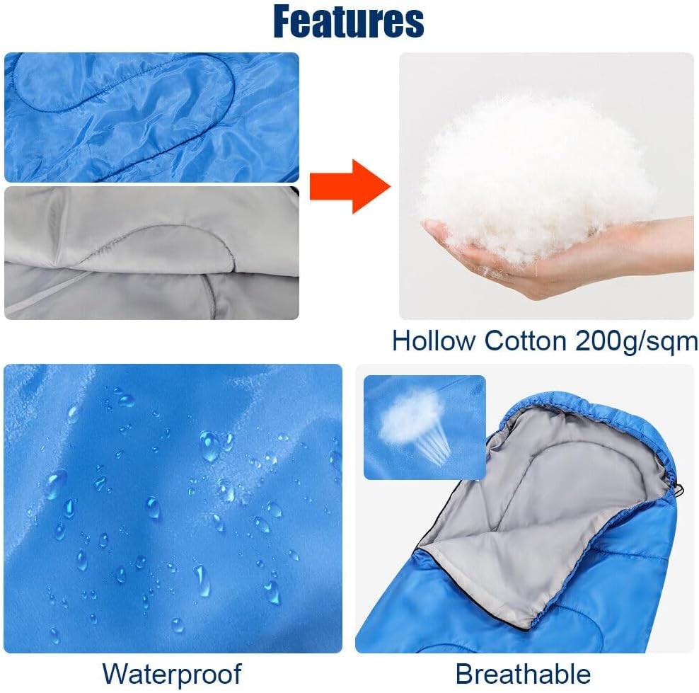 4 season single sleeping bag waterproof outdoor camping