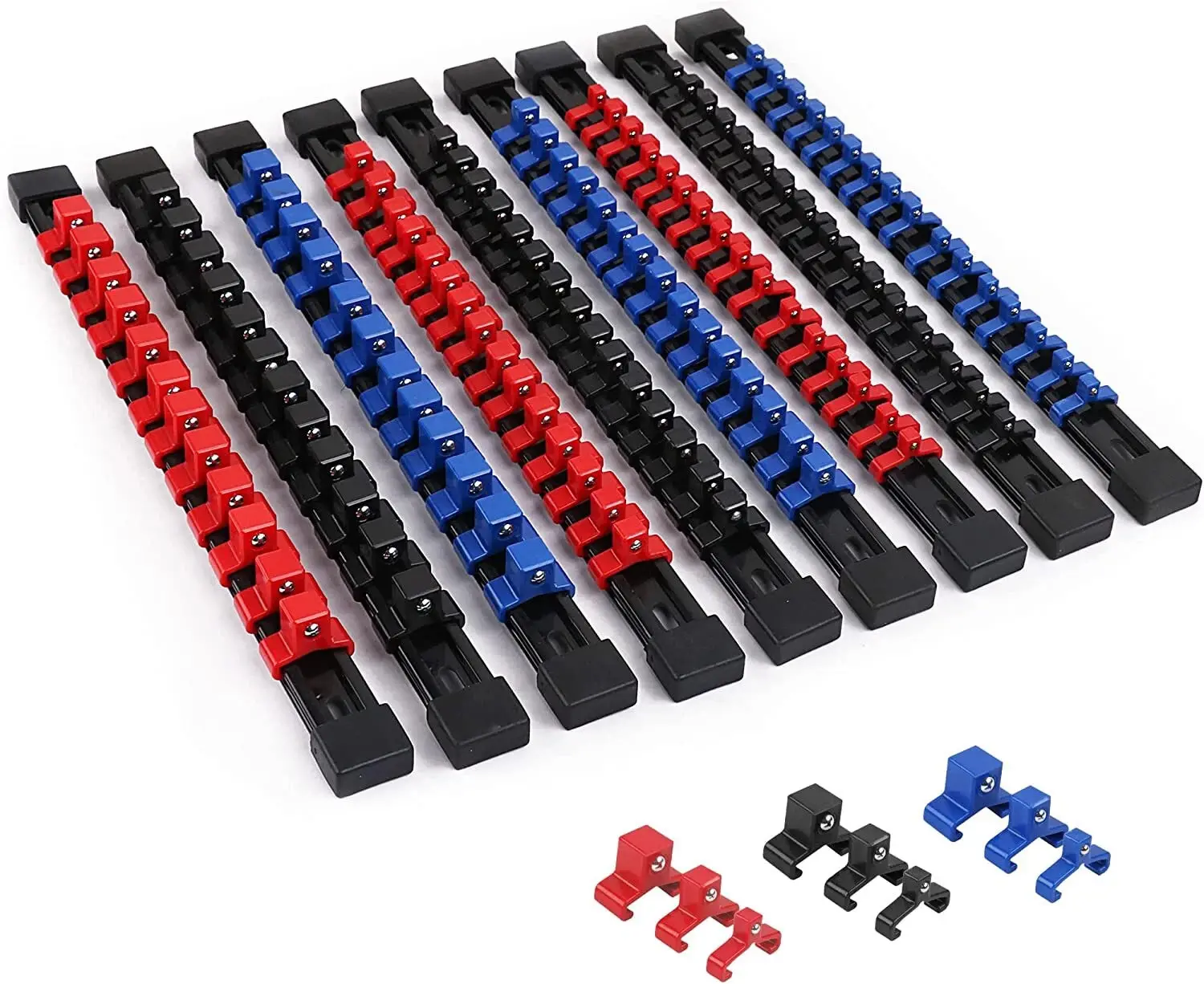 Socket Rail Storage Holder Organizer Tray Set