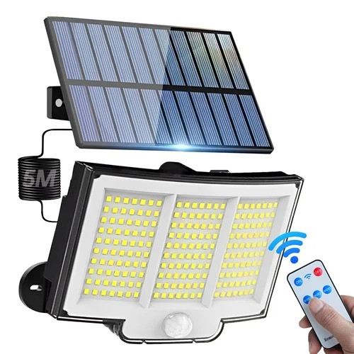 Solar Power LED Wall Light Security Outdoor Garden Flood Lamp PIR Motion Sensor
