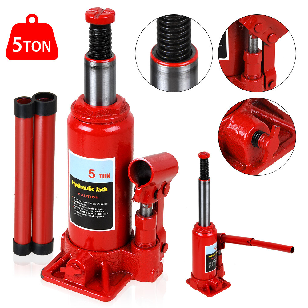 5 Ton Bottle Jack Heavy Duty Hydraulic Lifting Ram Car Van Boat Truck Caravan UK — image 5