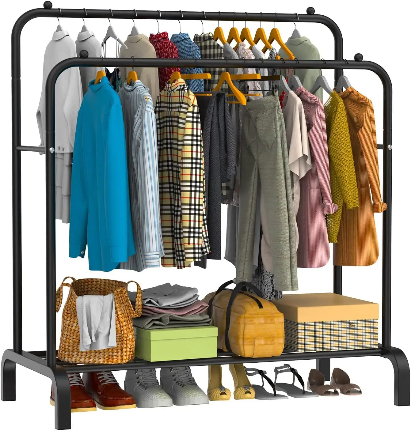 Heavy Duty Double Clothes Rail Hanging Rack