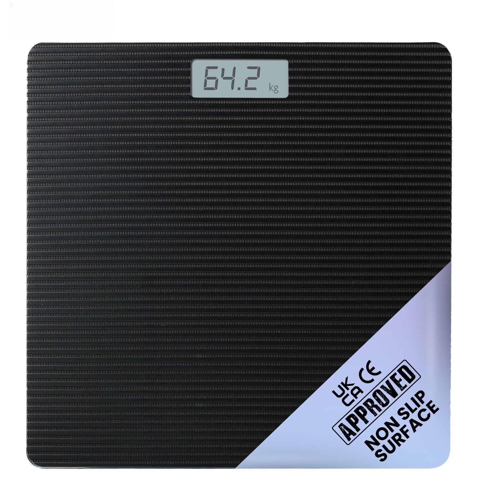 Black-Digital Bathroom Scales 180KG Body Weight Weighing Scale Smart LED Electronic