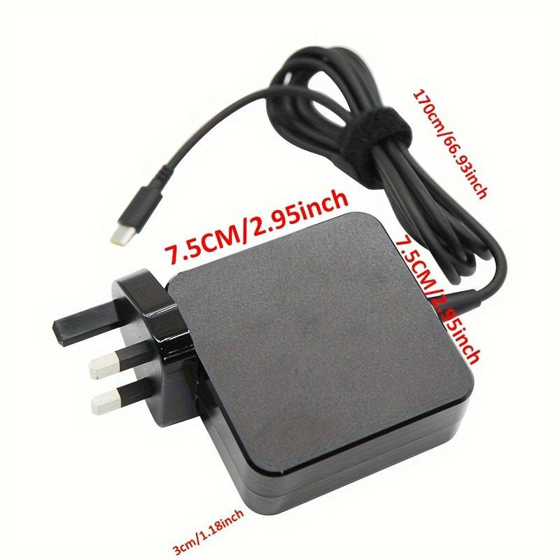 65W USB C Type-C Adapter Charger For DELL, HP, ASUS, Lenovo, Huawei,Acer Laptop 6