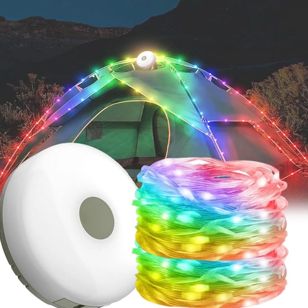 Guirnalda de Luces LED Portátil para Camping