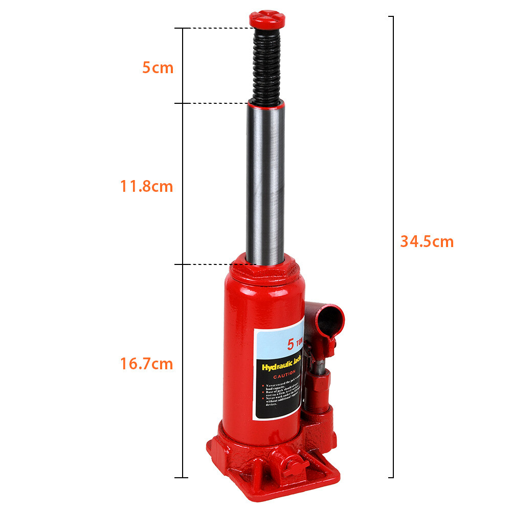 5 Ton Bottle Jack Heavy Duty Hydraulic Lifting Ram Car Van Boat Truck Caravan UK — image 6