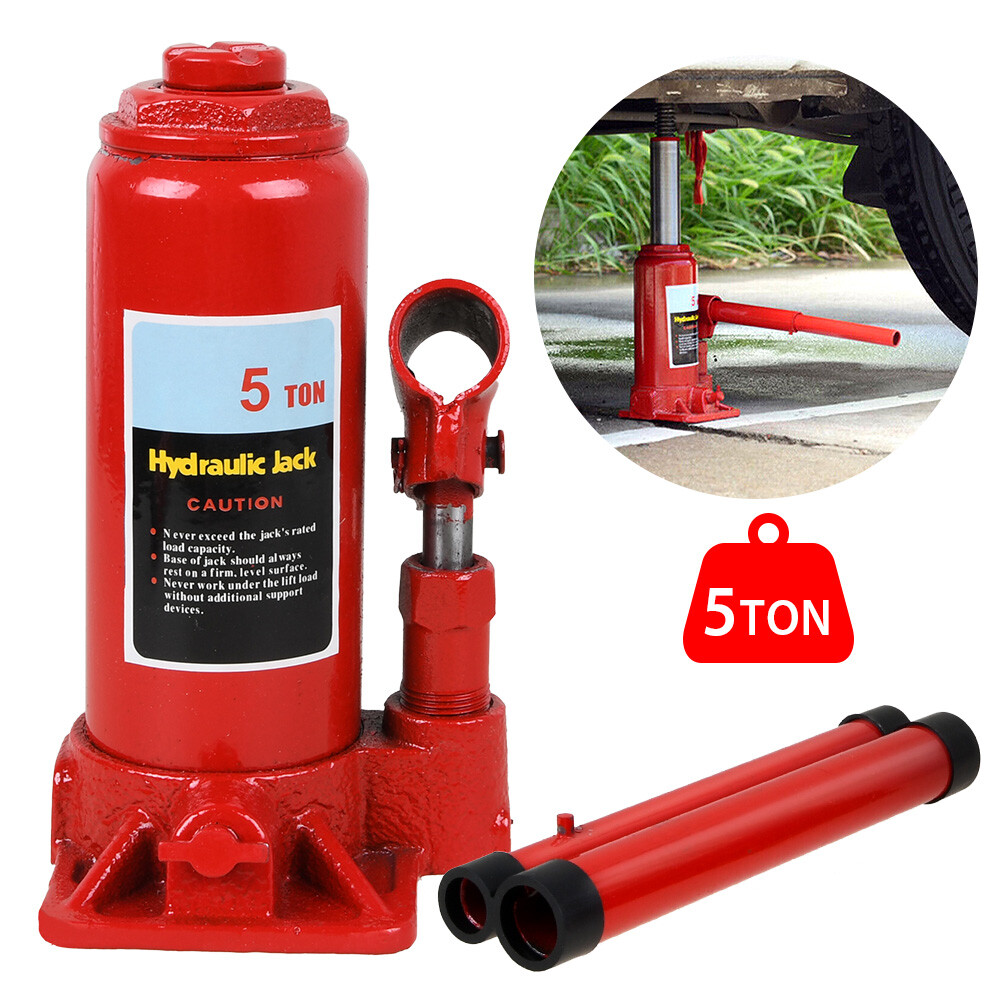 5 Ton Bottle Jack Heavy Duty Hydraulic Lifting Ram Car Van Boat Truck Caravan UK — image 3